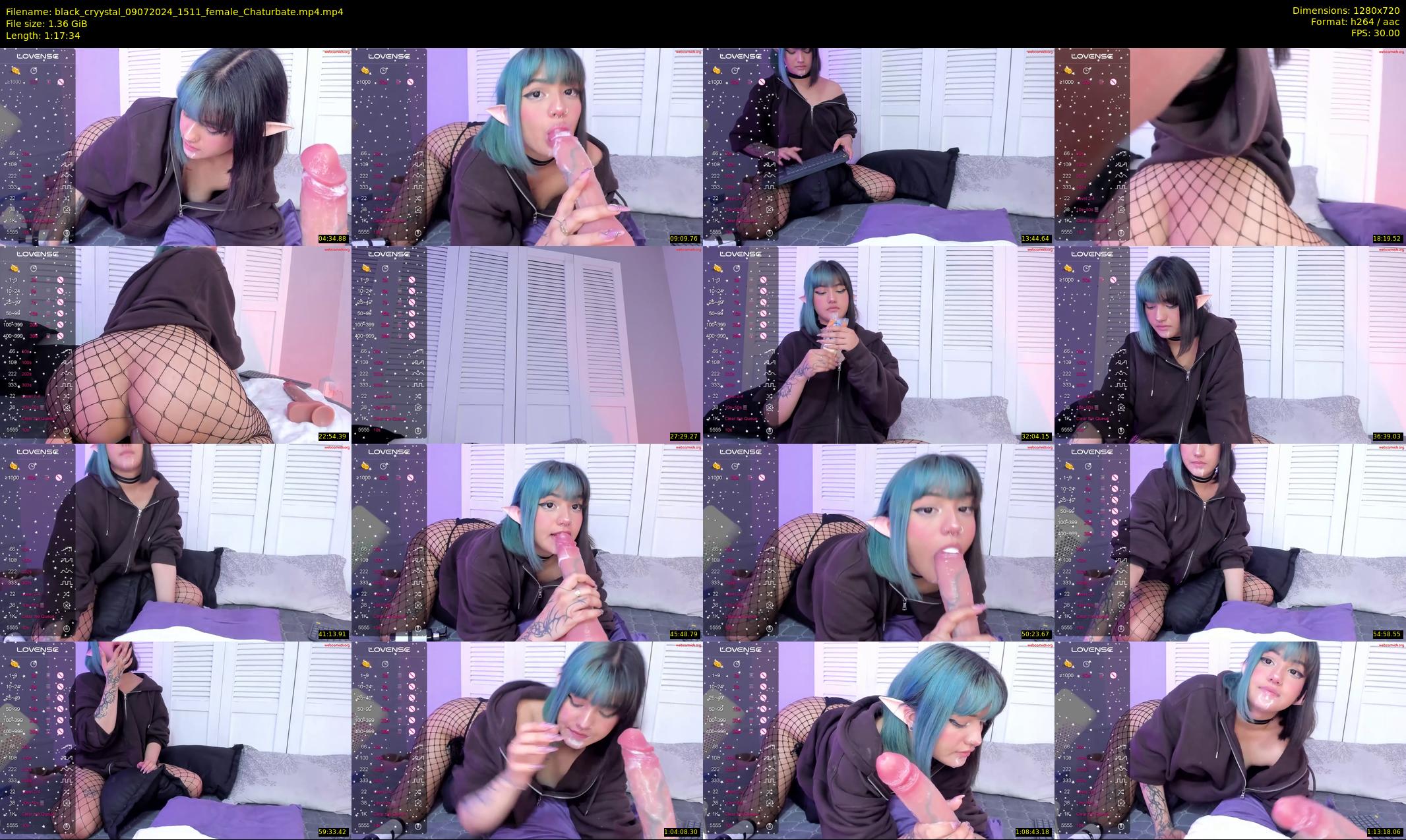 black_cryystal — 78 minute Chaturbate female cam show recording, 720p, Jul 9, 2024