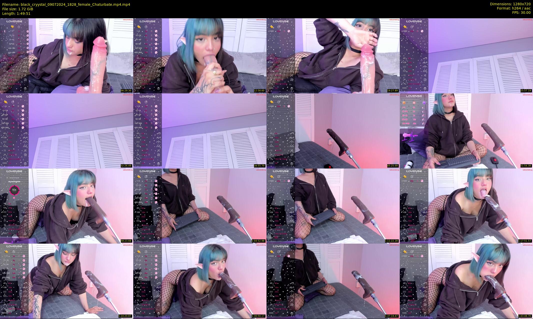 black_cryystal — 110 minute Chaturbate female cam show recording, 720p, Jul 9, 2024