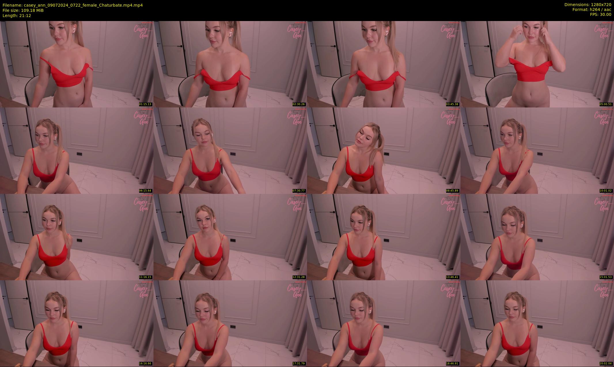 casey_ann — 22 minute Chaturbate female cam show recording, 720p, Jul 9, 2024