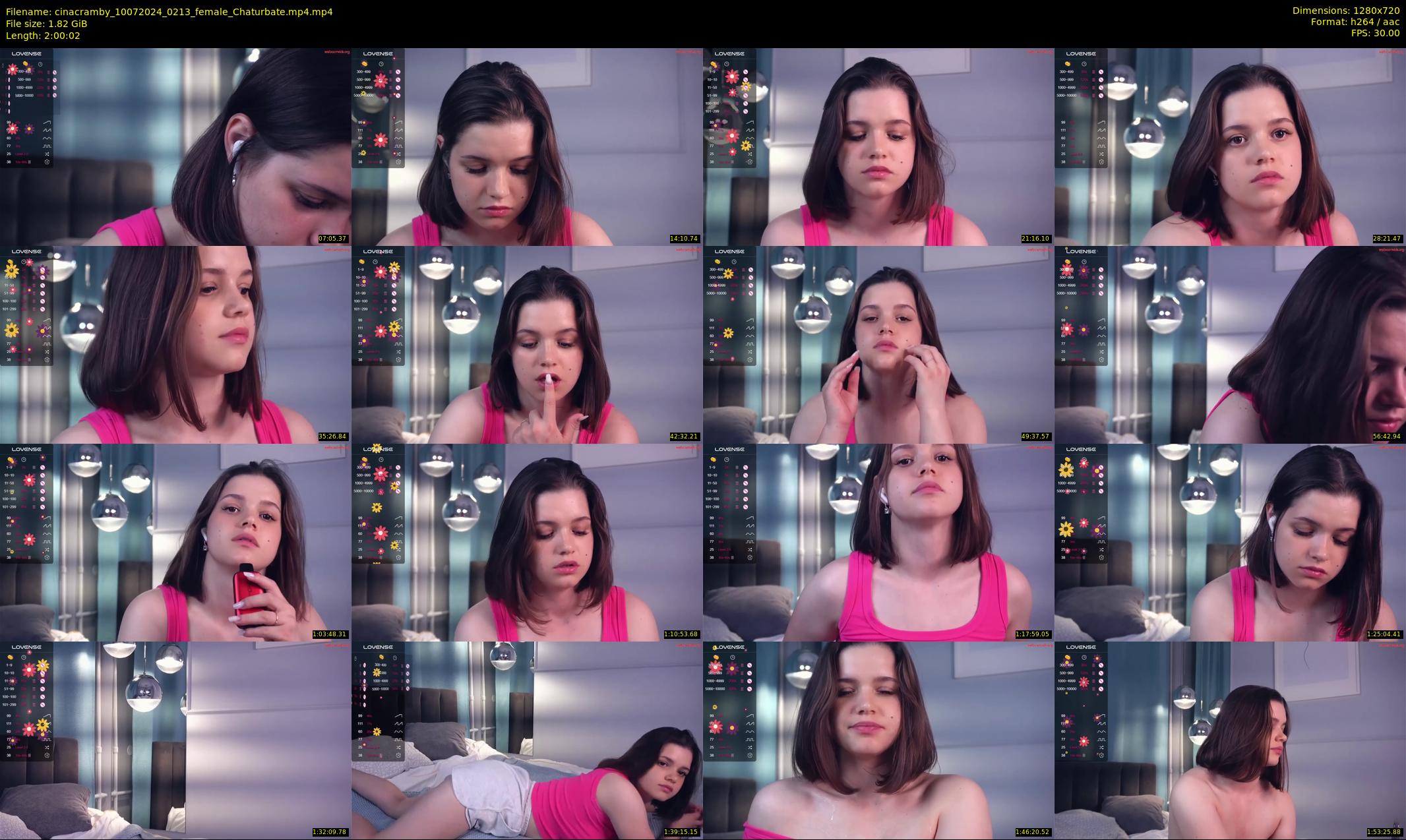 cinacramby — 121 minute Chaturbate female cam show recording, 720p, Jul 10, 2024