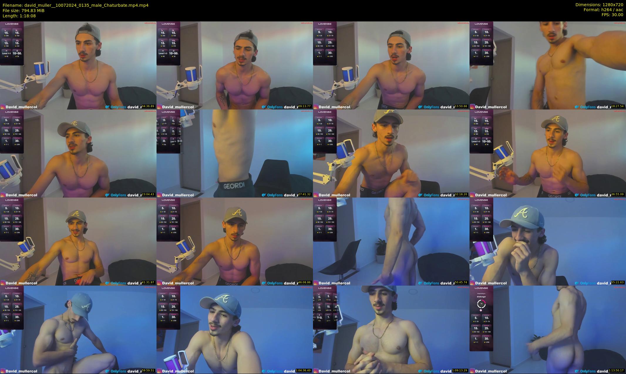 david_muller_ — 79 minute Chaturbate male cam show recording, 720p, Jul 10, 2024