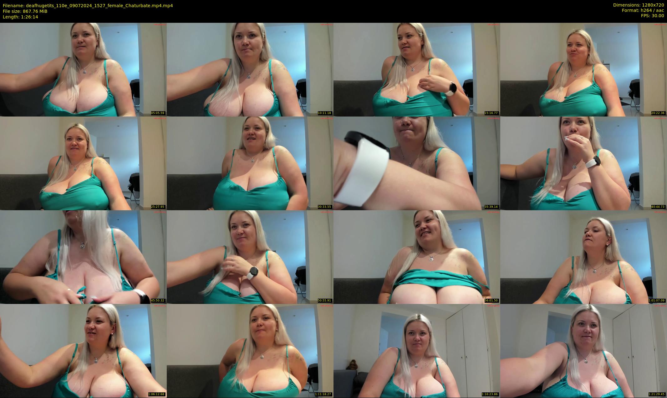deafhugetits_110e — 87 minute Chaturbate female cam show recording, 720p, Jul 9, 2024