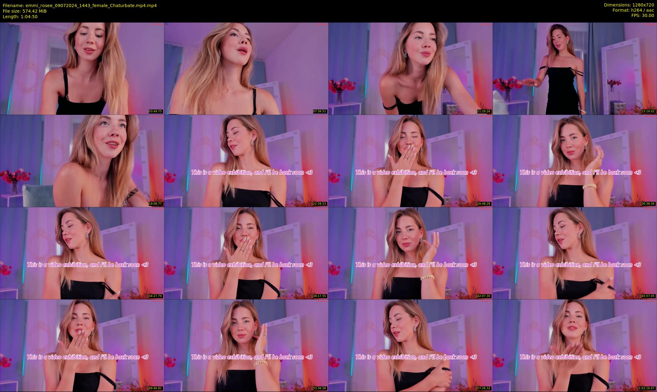 emmi_rosee — 65 minute Chaturbate female cam show recording, 720p, Jul 9, 2024