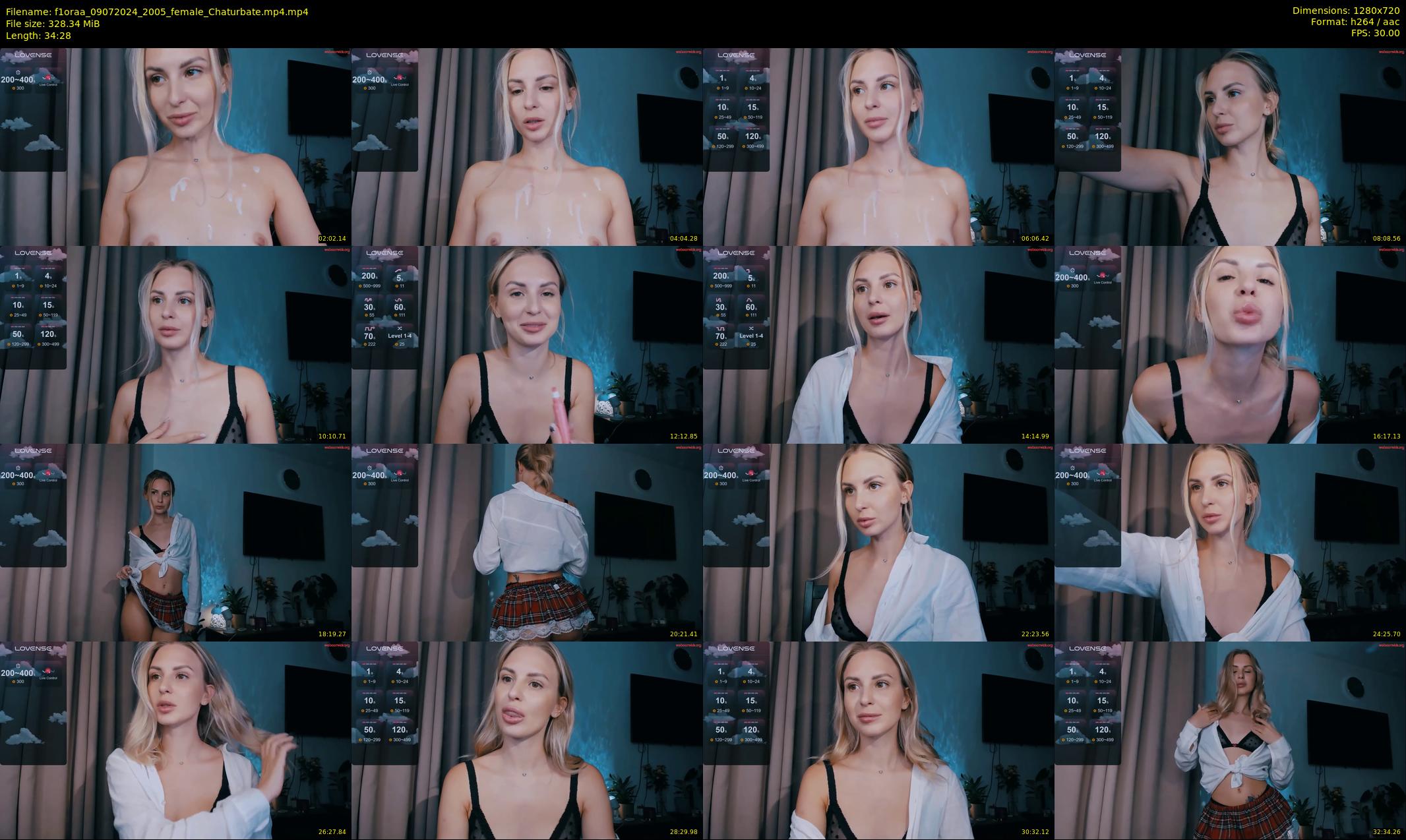 f1oraa — 35 minute Chaturbate female cam show recording, 720p, Jul 9, 2024