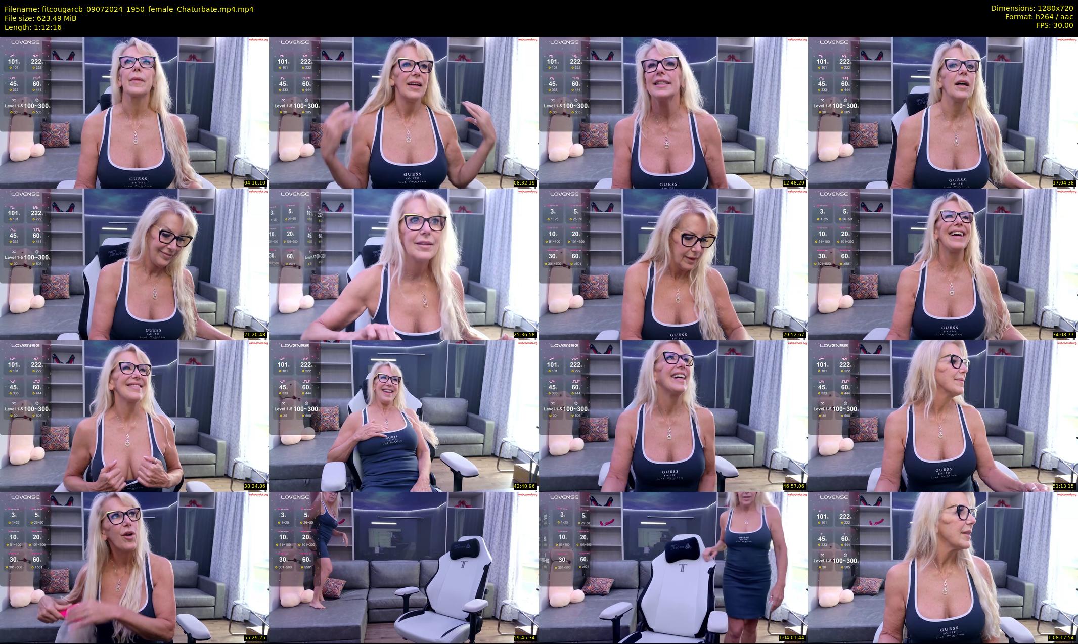 fitcougarcb — 73 minute Chaturbate female cam show recording, 720p, Jul 9, 2024
