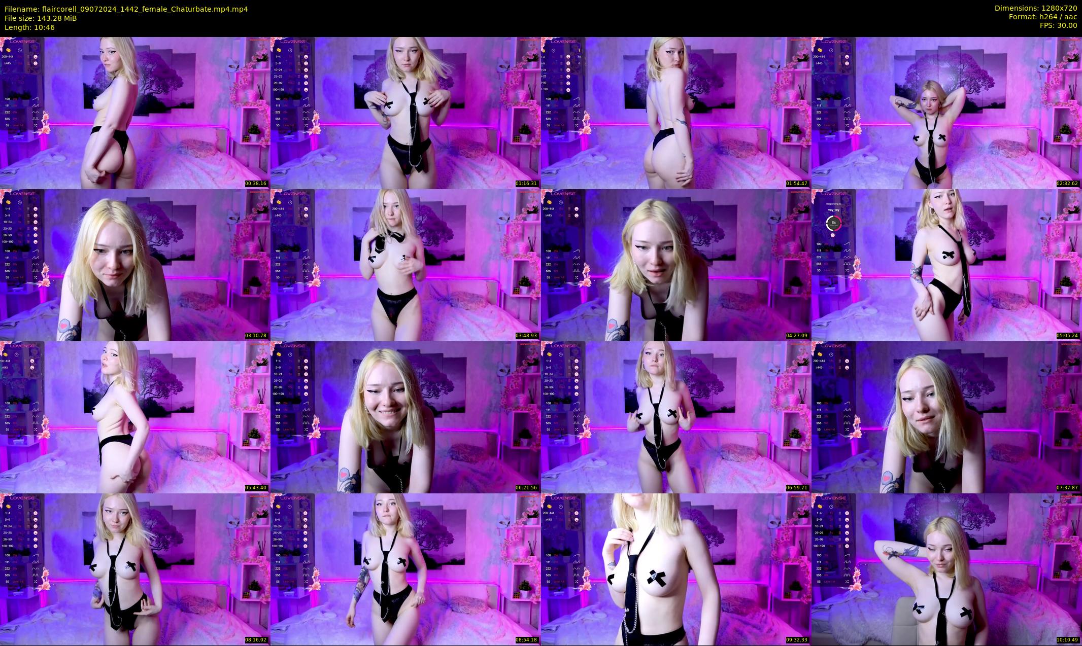 flaircorell — 11 minute Chaturbate female cam show recording, 720p, Jul 9, 2024