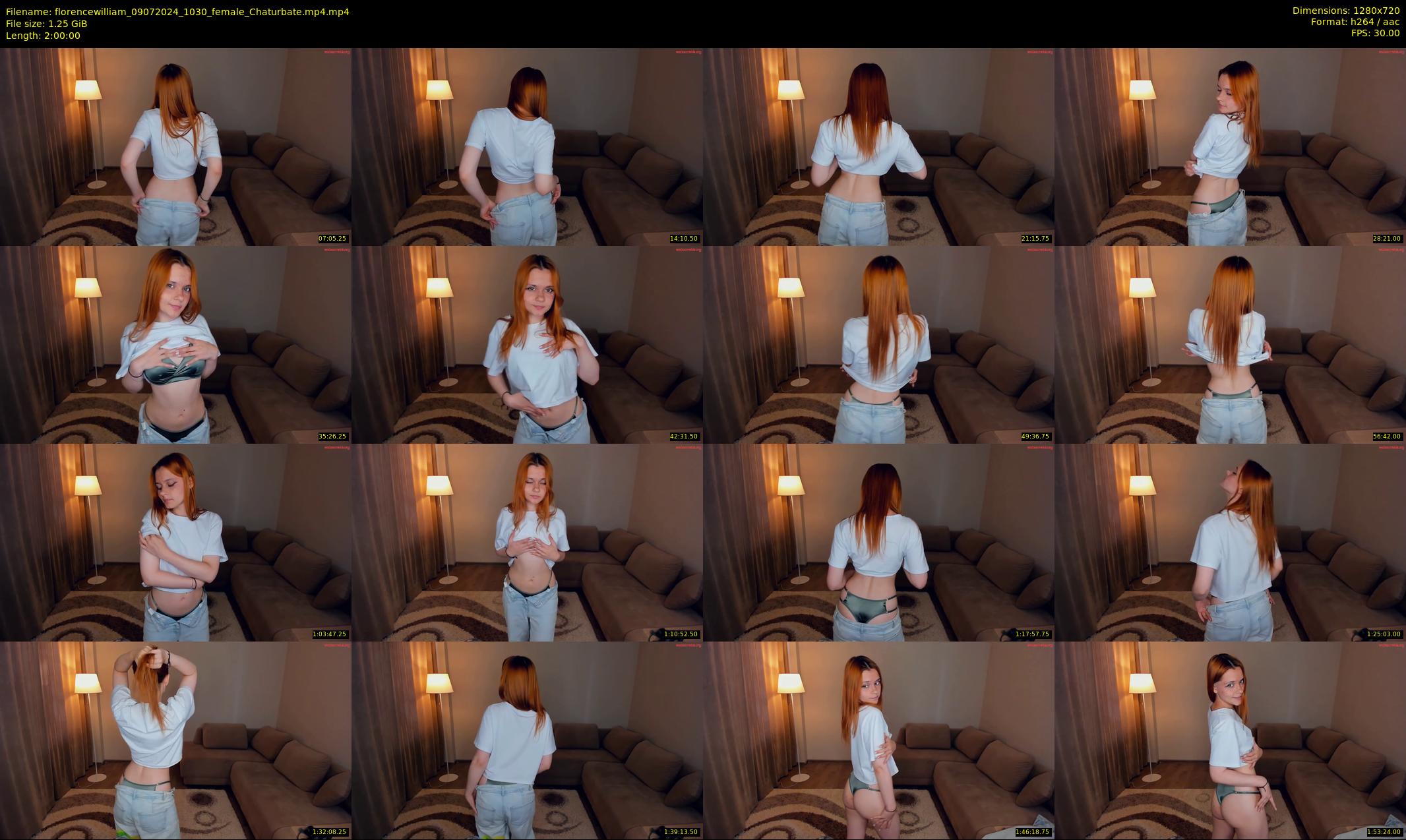 florencewilliam — 120 minute Chaturbate female cam show recording, 720p, Jul 9, 2024