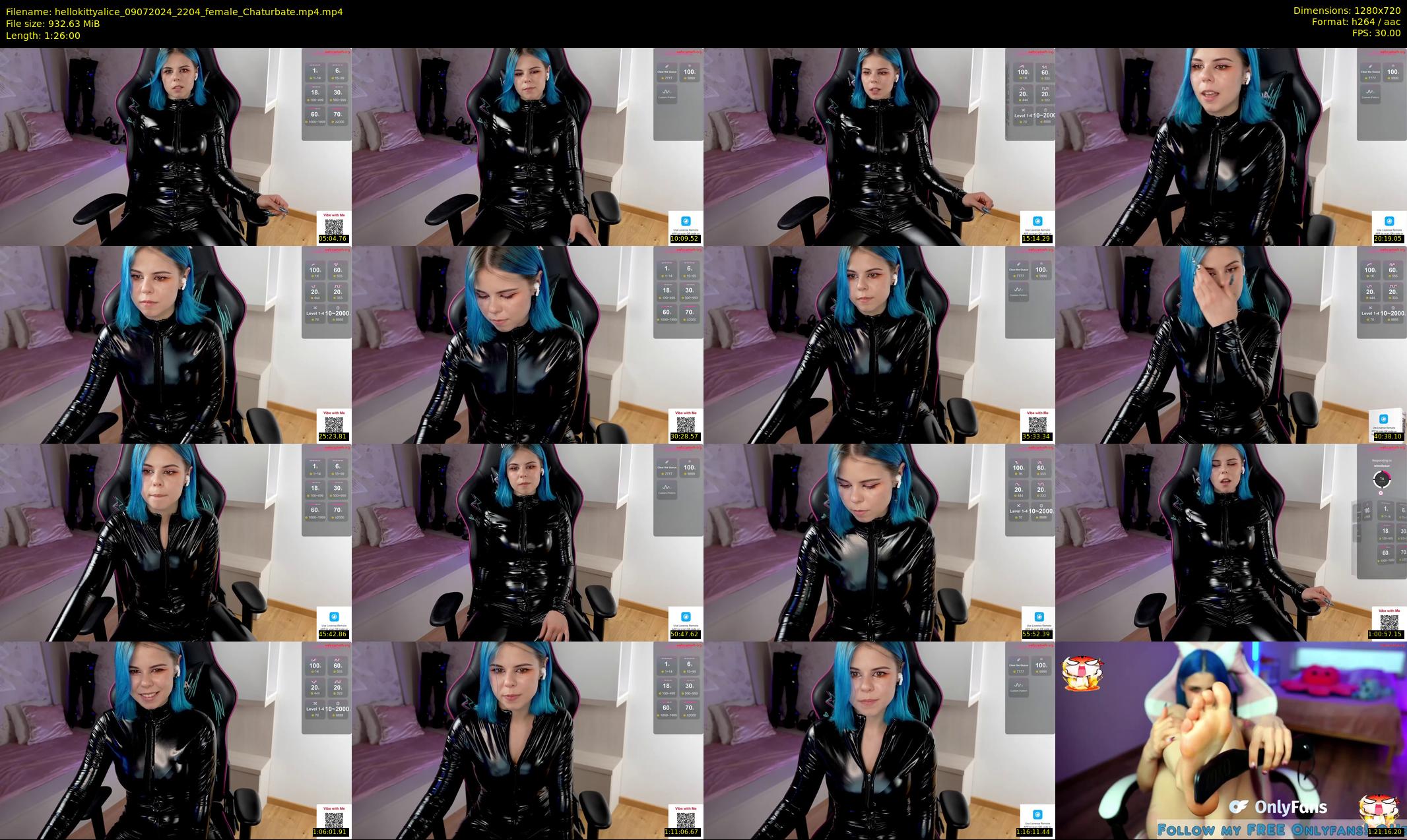hellokittyalice — 86 minute Chaturbate female cam show recording, 720p, Jul 9, 2024