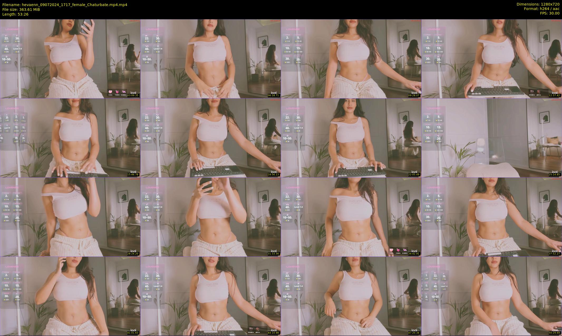 hevaenn — 54 minute Chaturbate female cam show recording, 720p, Jul 9, 2024