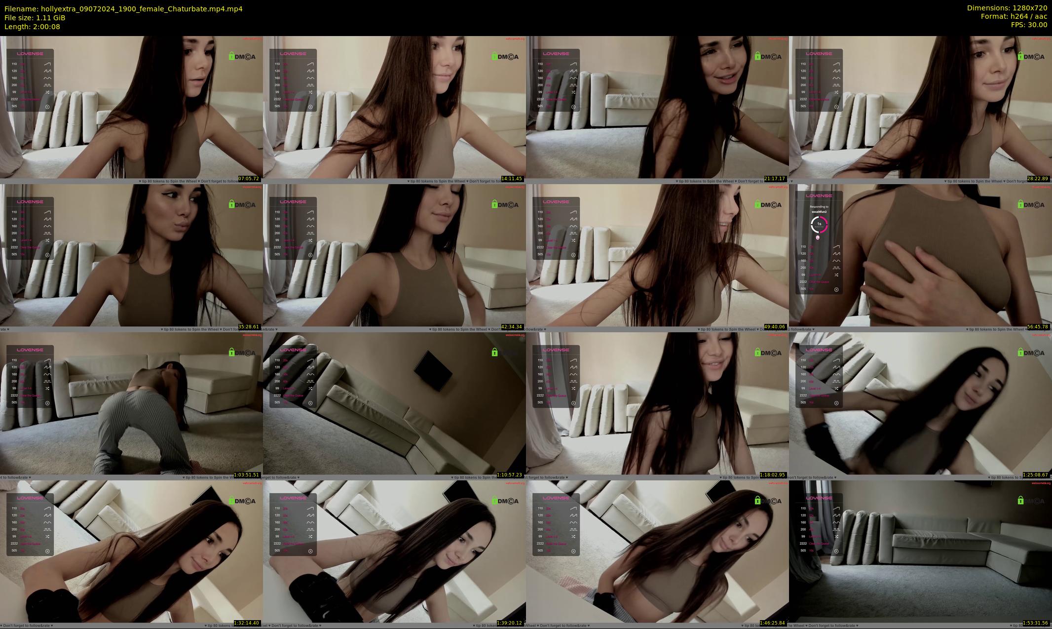 hollyextra — 121 minute Chaturbate female cam show recording, 720p, Jul 9, 2024