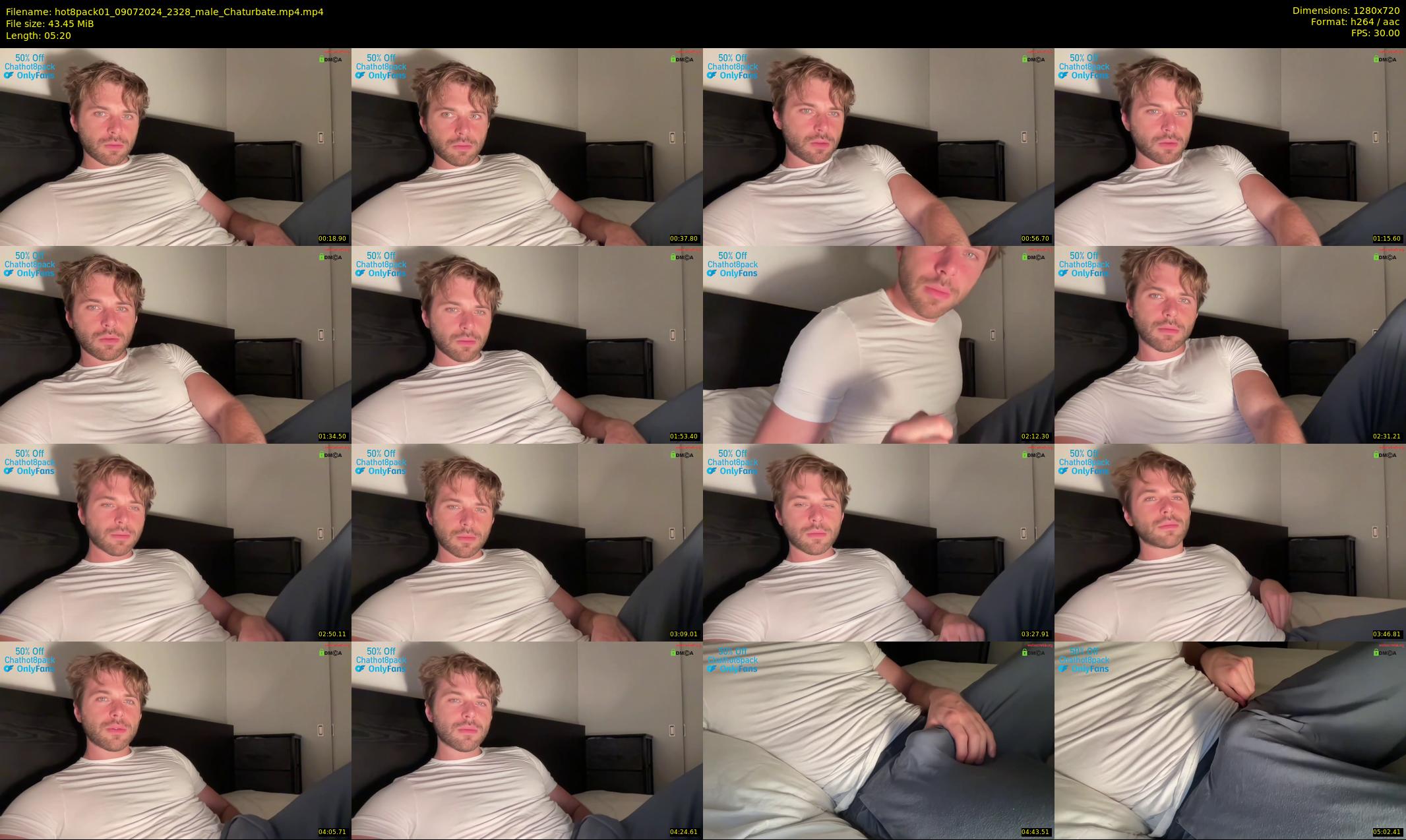 hot8pack01 — 6 minute Chaturbate male cam show recording, 720p, Jul 9, 2024