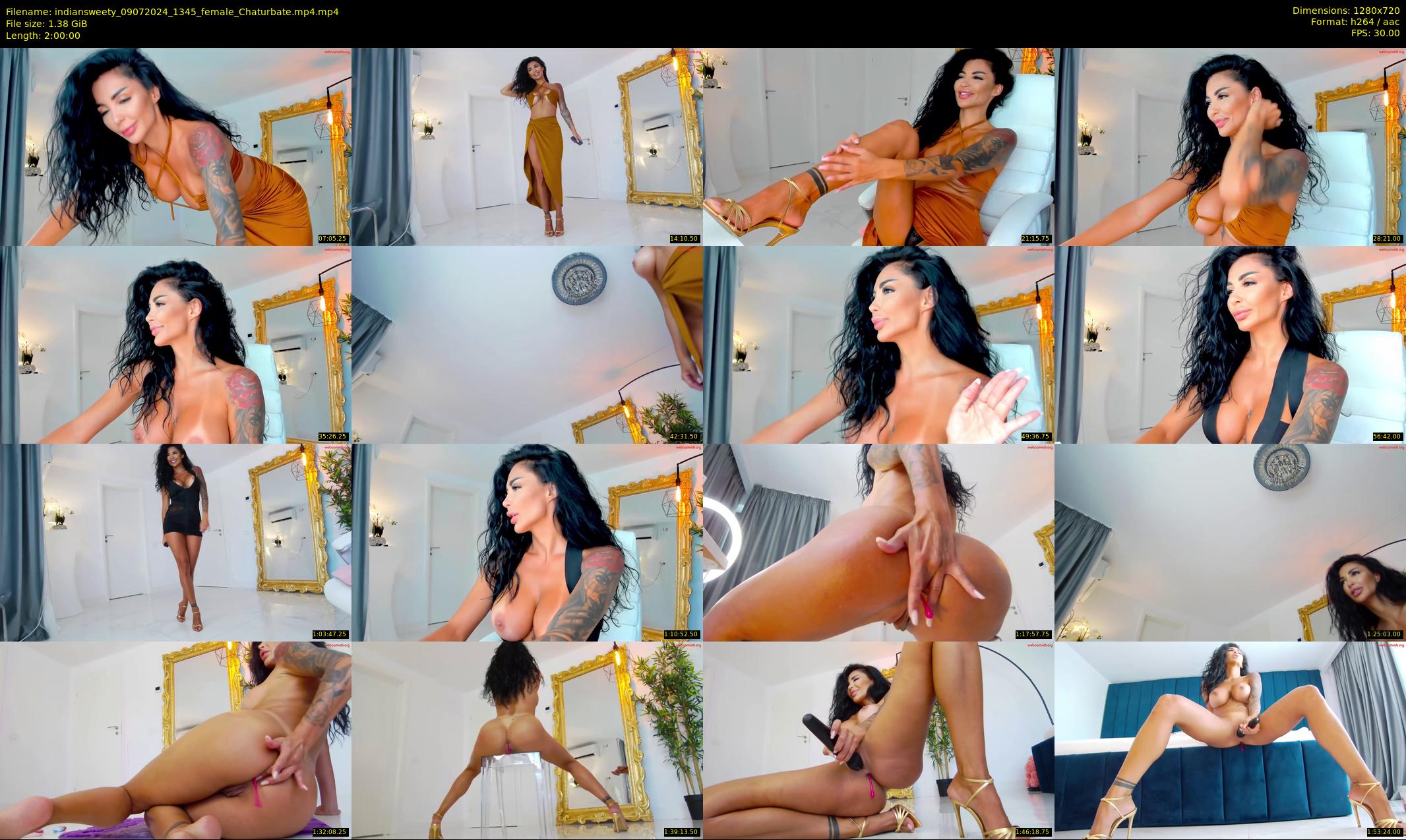 indiansweety — 120 minute Chaturbate female cam show recording, 720p, Jul 9, 2024