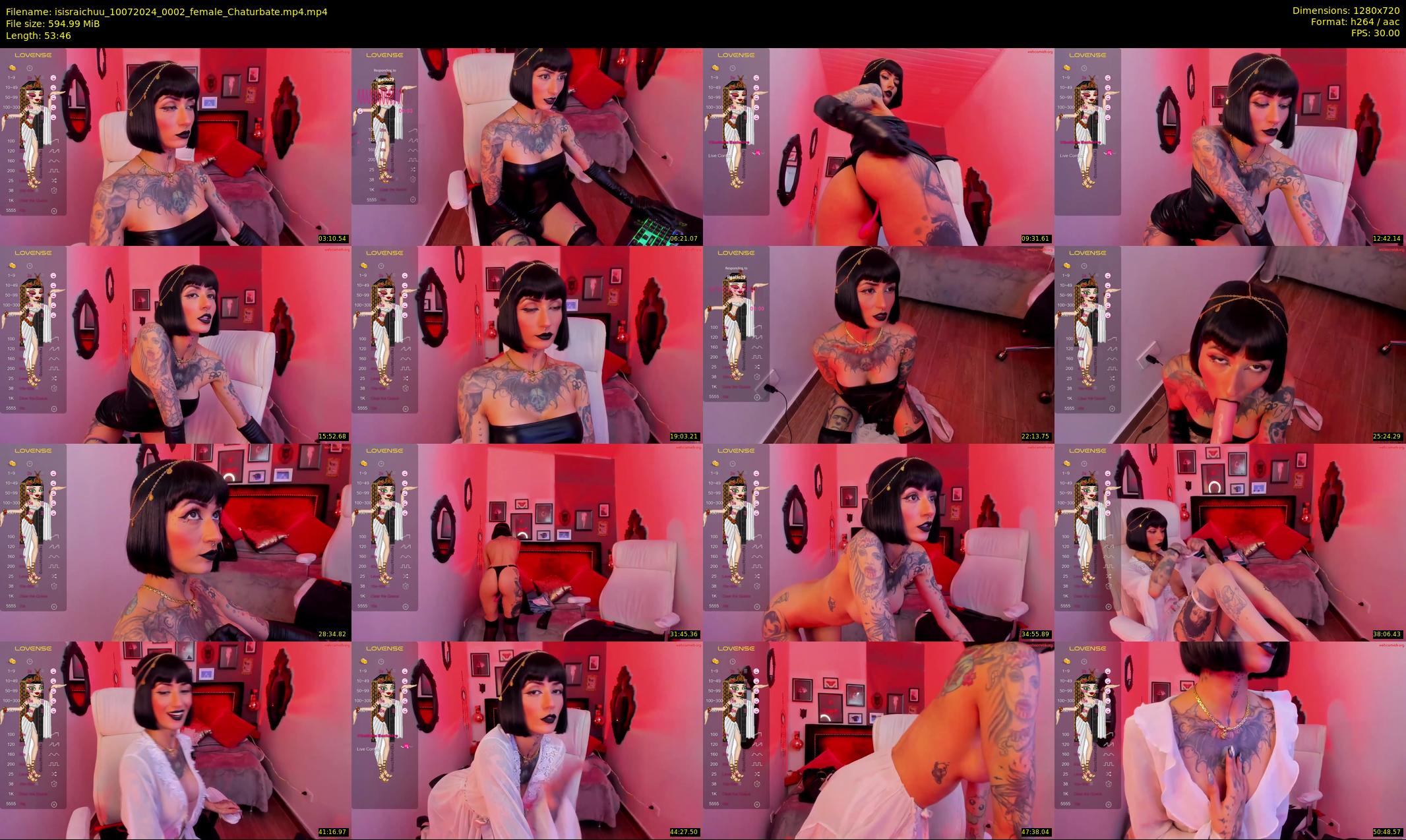 isisraichuu — 54 minute Chaturbate female cam show recording, 720p, Jul 10, 2024