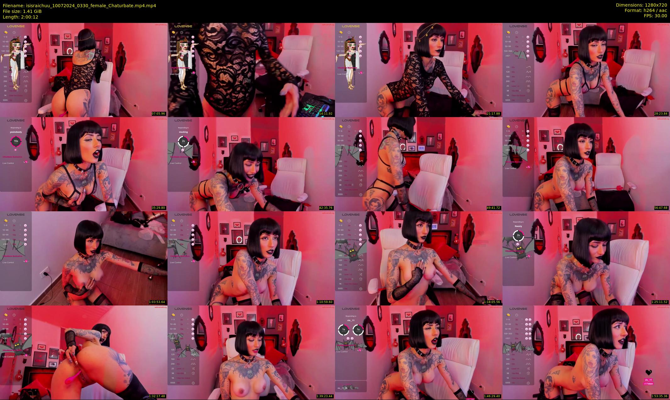 isisraichuu — 121 minute Chaturbate female cam show recording, 720p, Jul 10, 2024