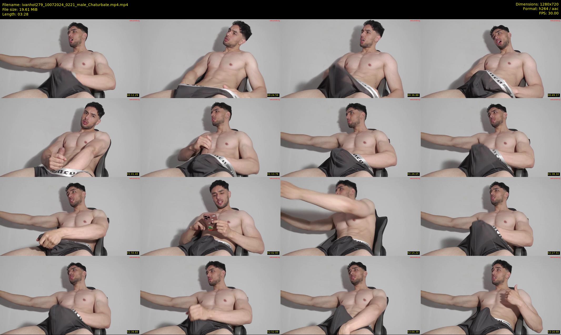 ivanhot279 — 4 minute Chaturbate male cam show recording, 720p, Jul 10, 2024