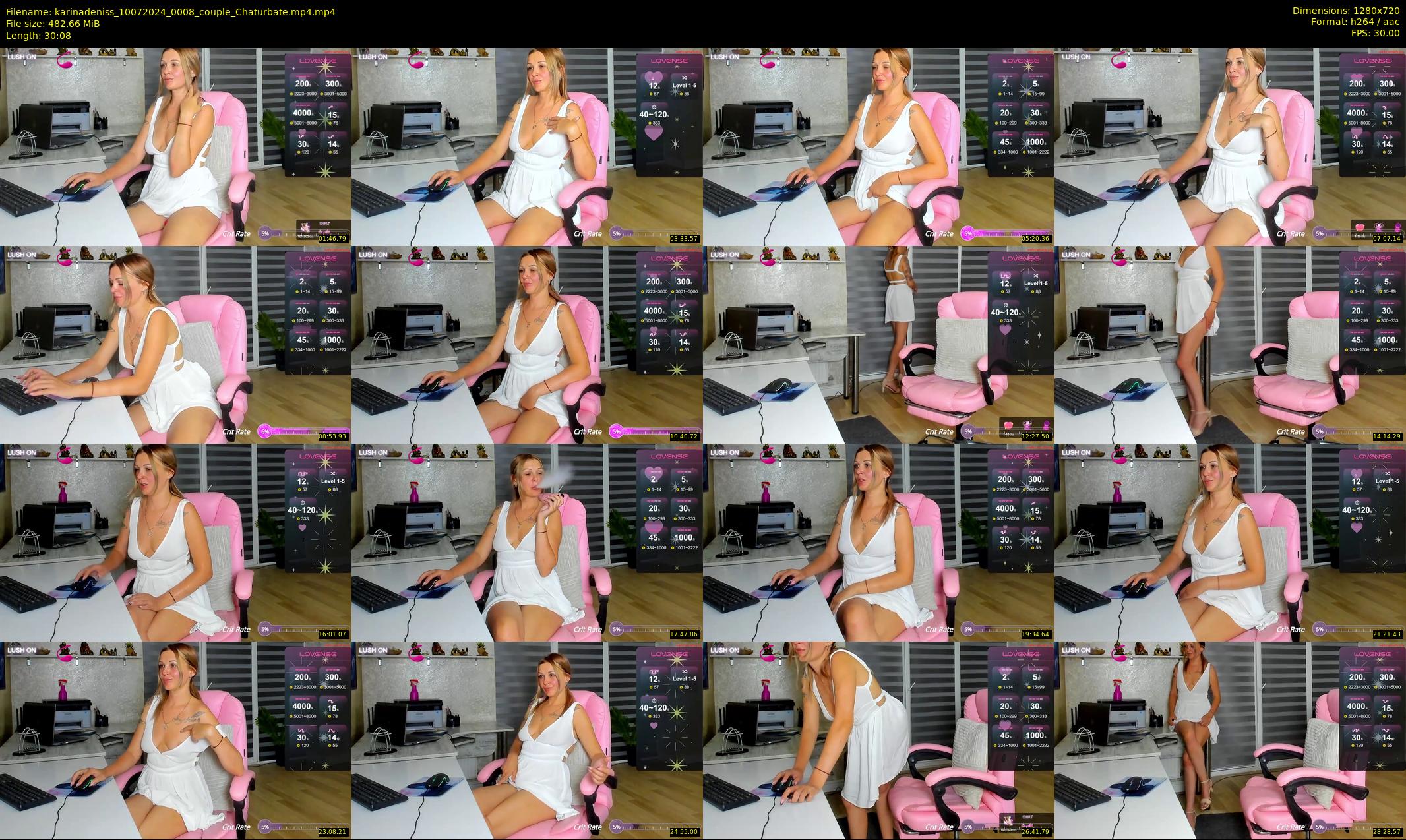 karinadeniss — 31 minute Chaturbate couple cam show recording, 720p, Jul 10, 2024