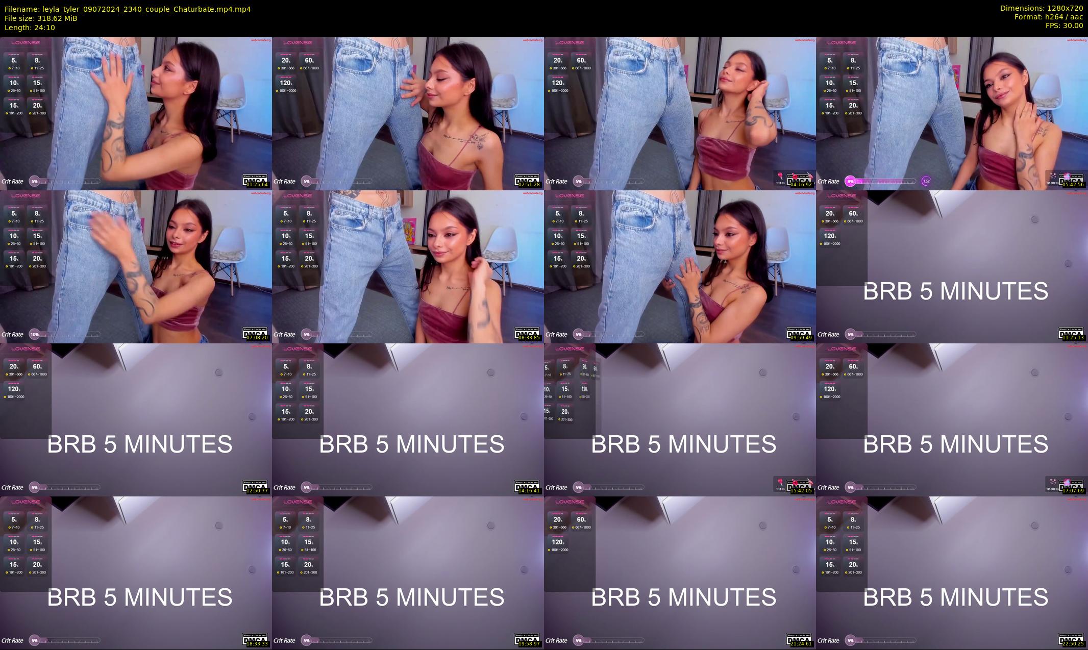 leyla_tyler — 25 minute Chaturbate couple cam show recording, 720p, Jul 9, 2024