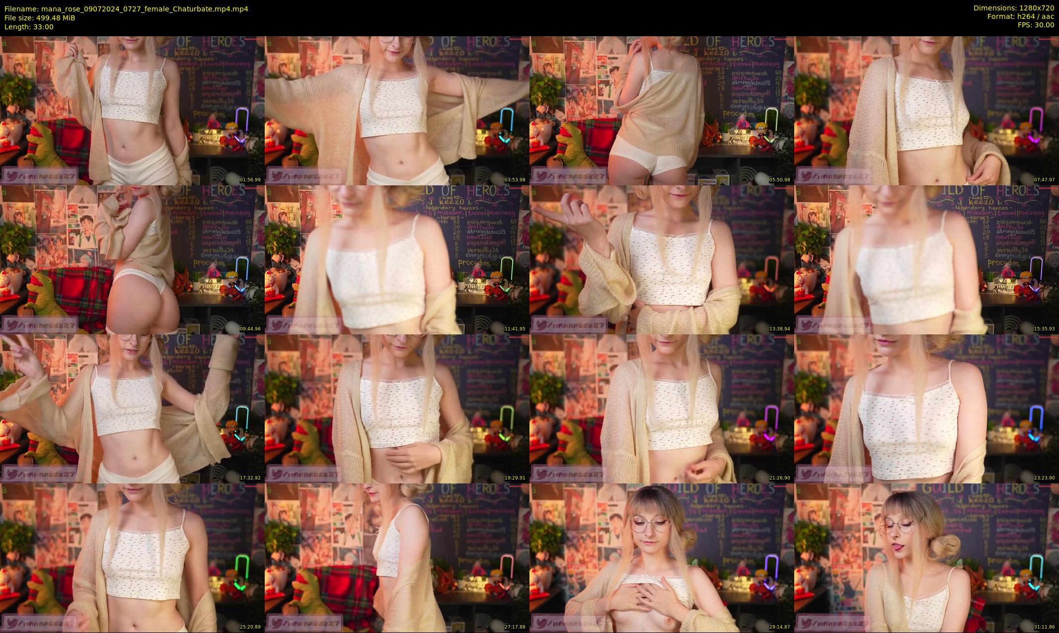 mana_rose — 33 minute Chaturbate female cam show recording, 720p, Jul 9, 2024