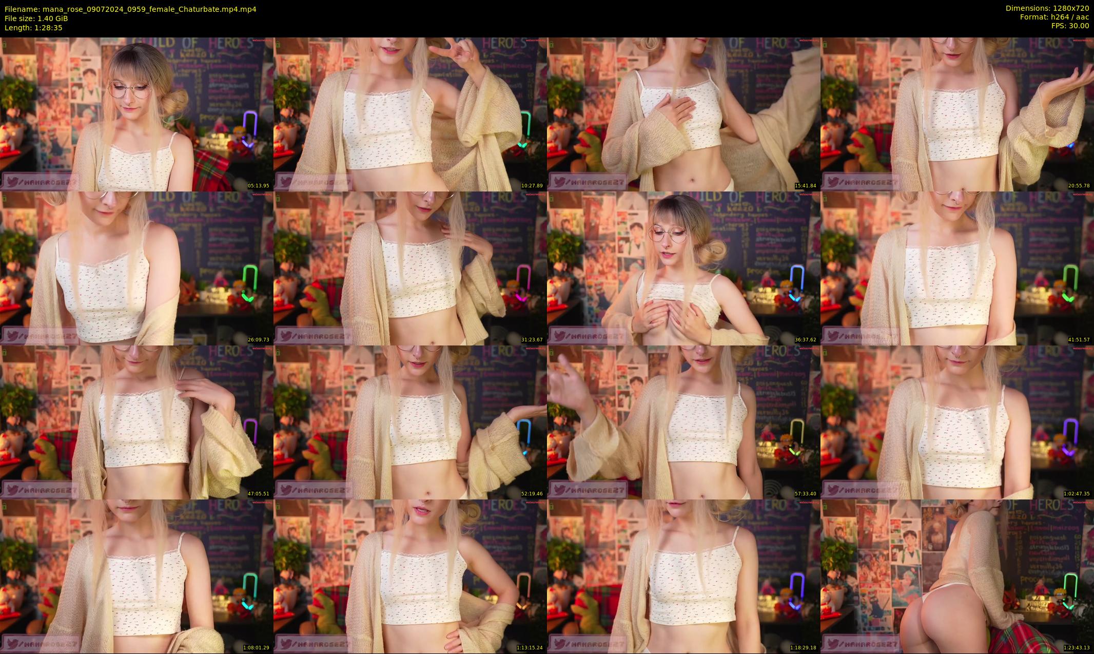mana_rose — 89 minute Chaturbate female cam show recording, 720p, Jul 9, 2024