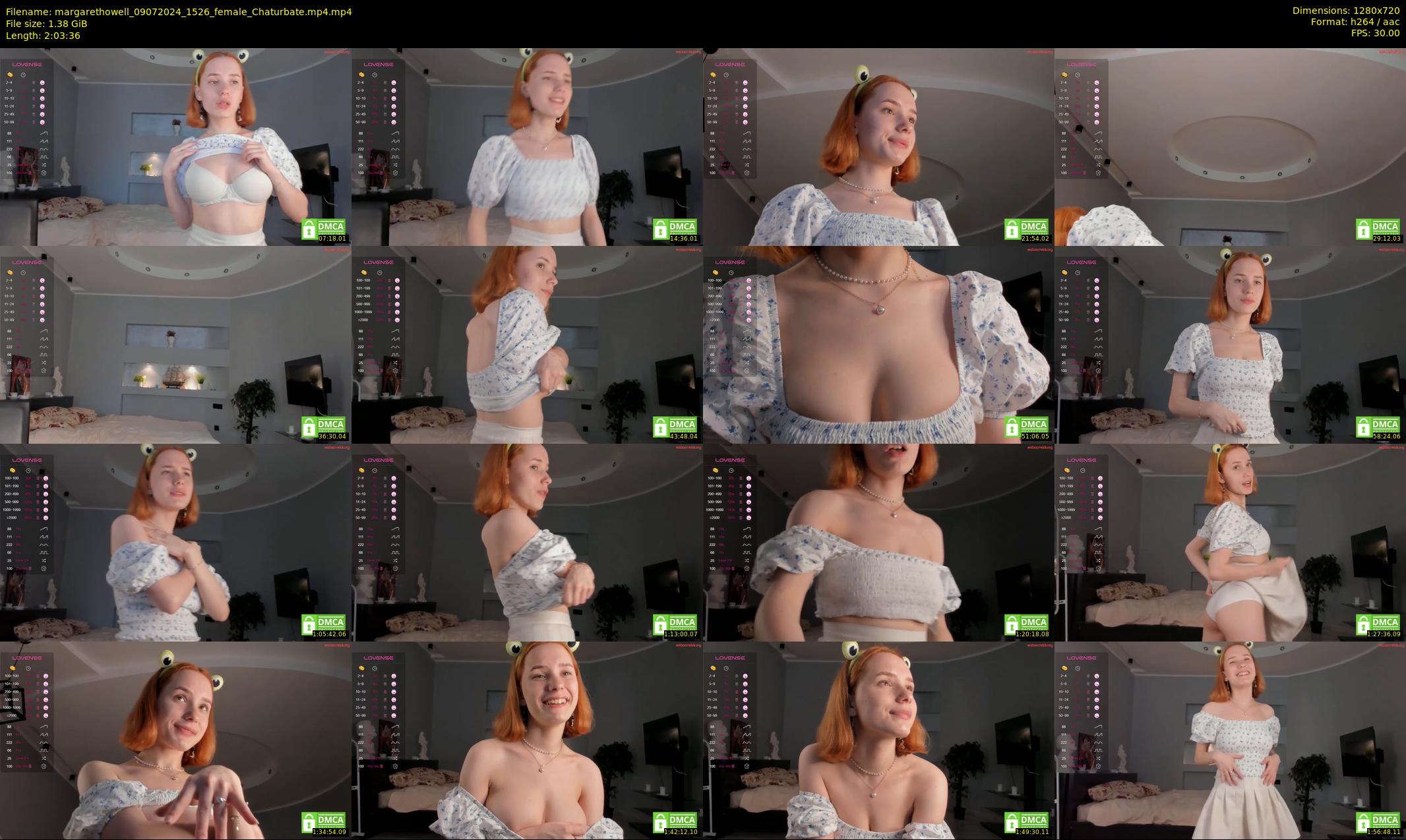 margarethowell — 124 minute Chaturbate female cam show recording, 720p, Jul 9, 2024