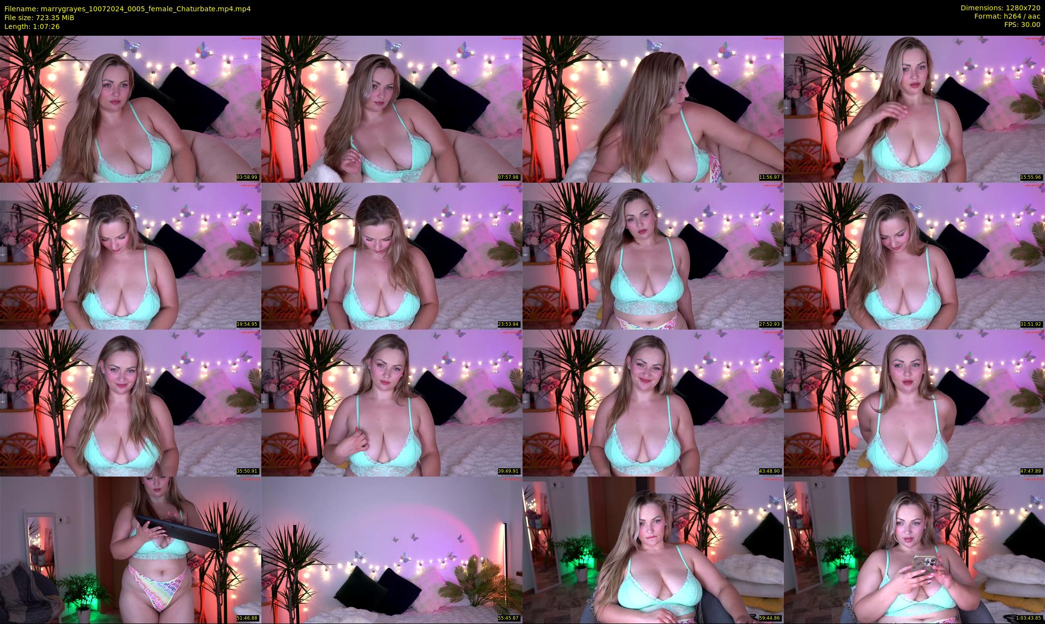 marrygrayes — 68 minute Chaturbate female cam show recording, 720p, Jul 10, 2024