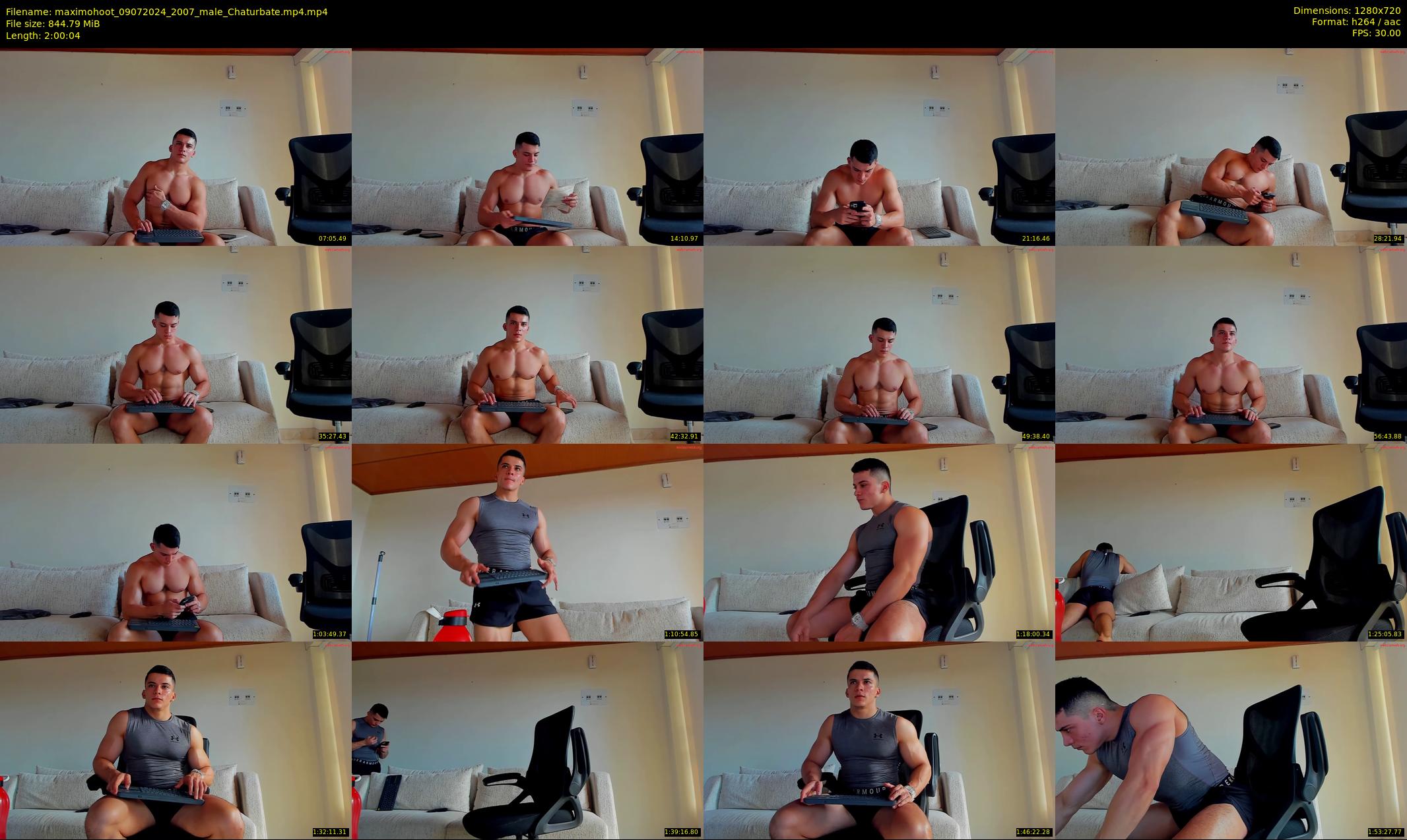 maximohoot — 121 minute Chaturbate male cam show recording, 720p, Jul 9, 2024