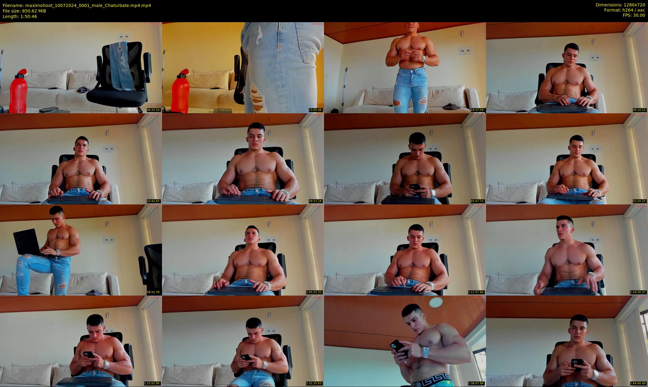 maximohoot — 111 minute Chaturbate male cam show recording, 720p, Jul 10, 2024