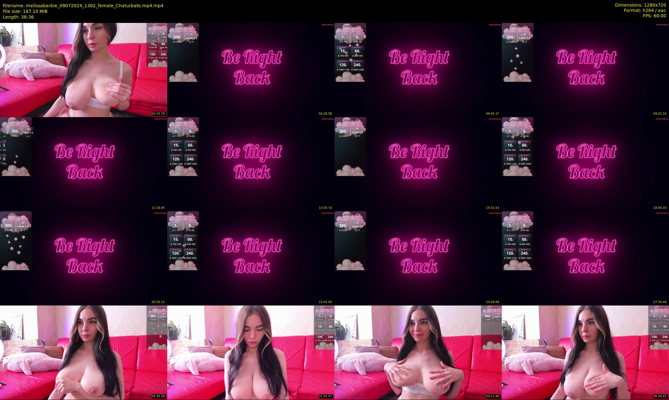melissabarbie — 39 minute Chaturbate couple cam show recording, 720p, Jul 9, 2024