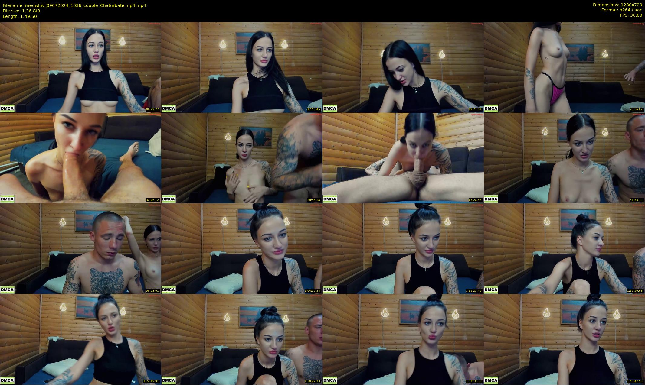 meowluv — 110 minute Chaturbate couple cam show recording, 720p, Jul 9, 2024