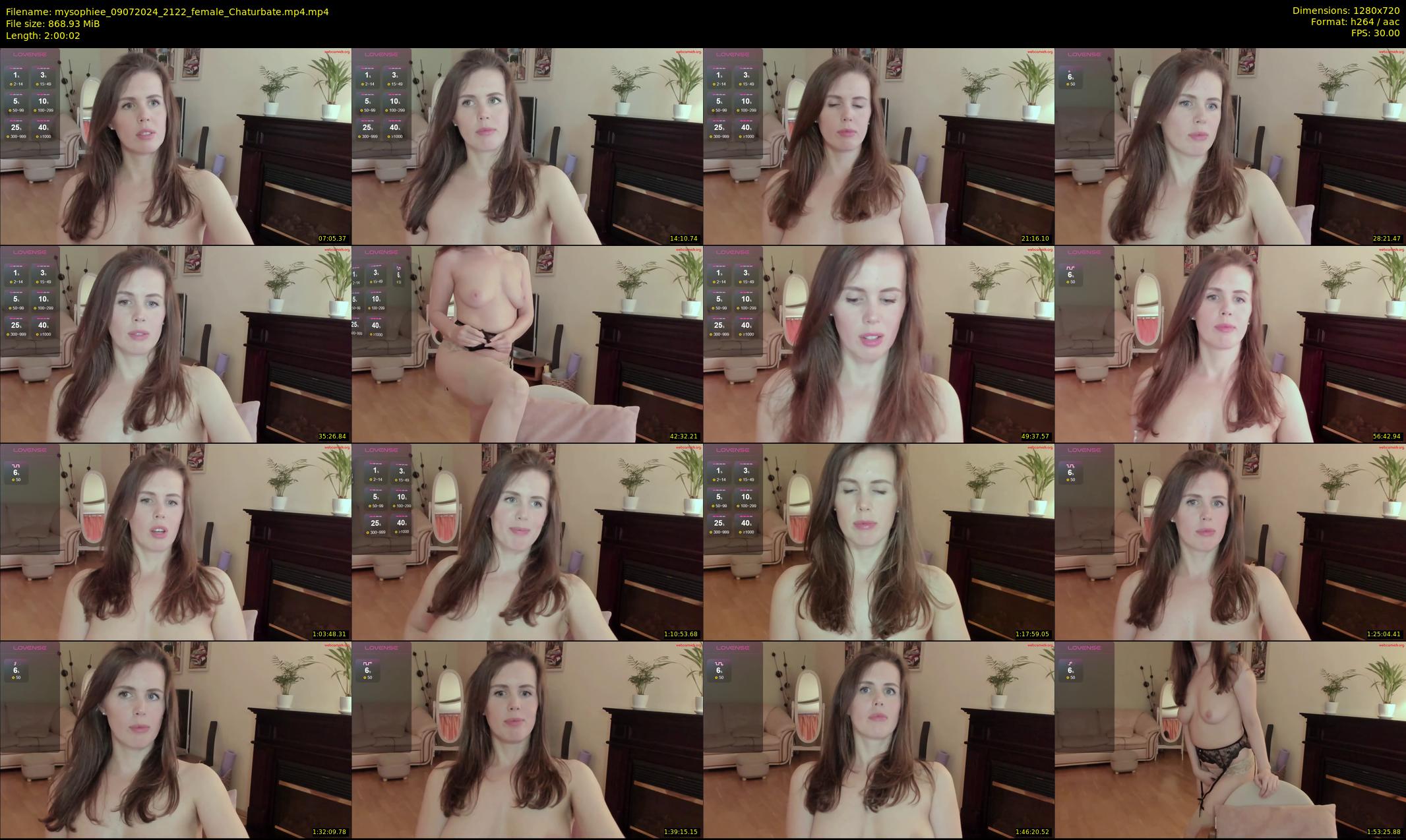 mysophiee — 121 minute Chaturbate female cam show recording, 720p, Jul 9, 2024