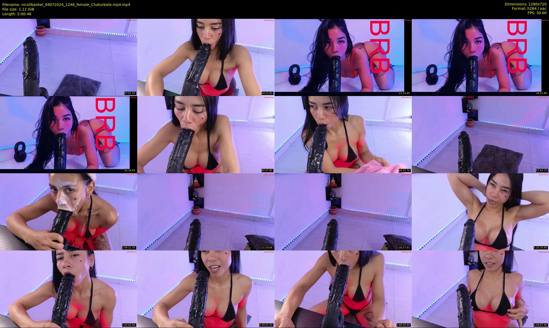 nicollbashel — 121 minute Chaturbate female cam show recording, 720p, Jul 9, 2024