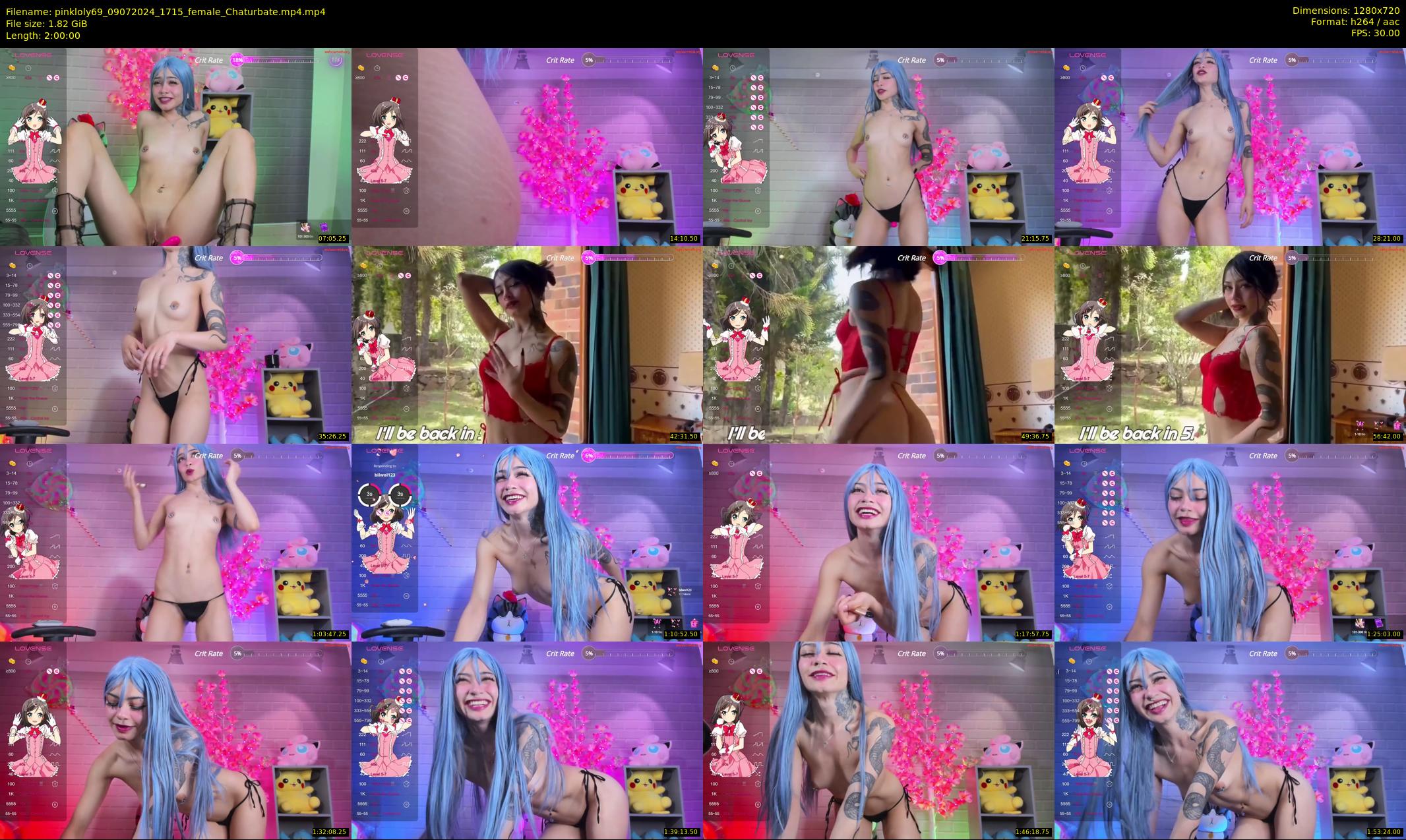 pinkloly69 — 120 minute Chaturbate female cam show recording, 720p, Jul 9, 2024