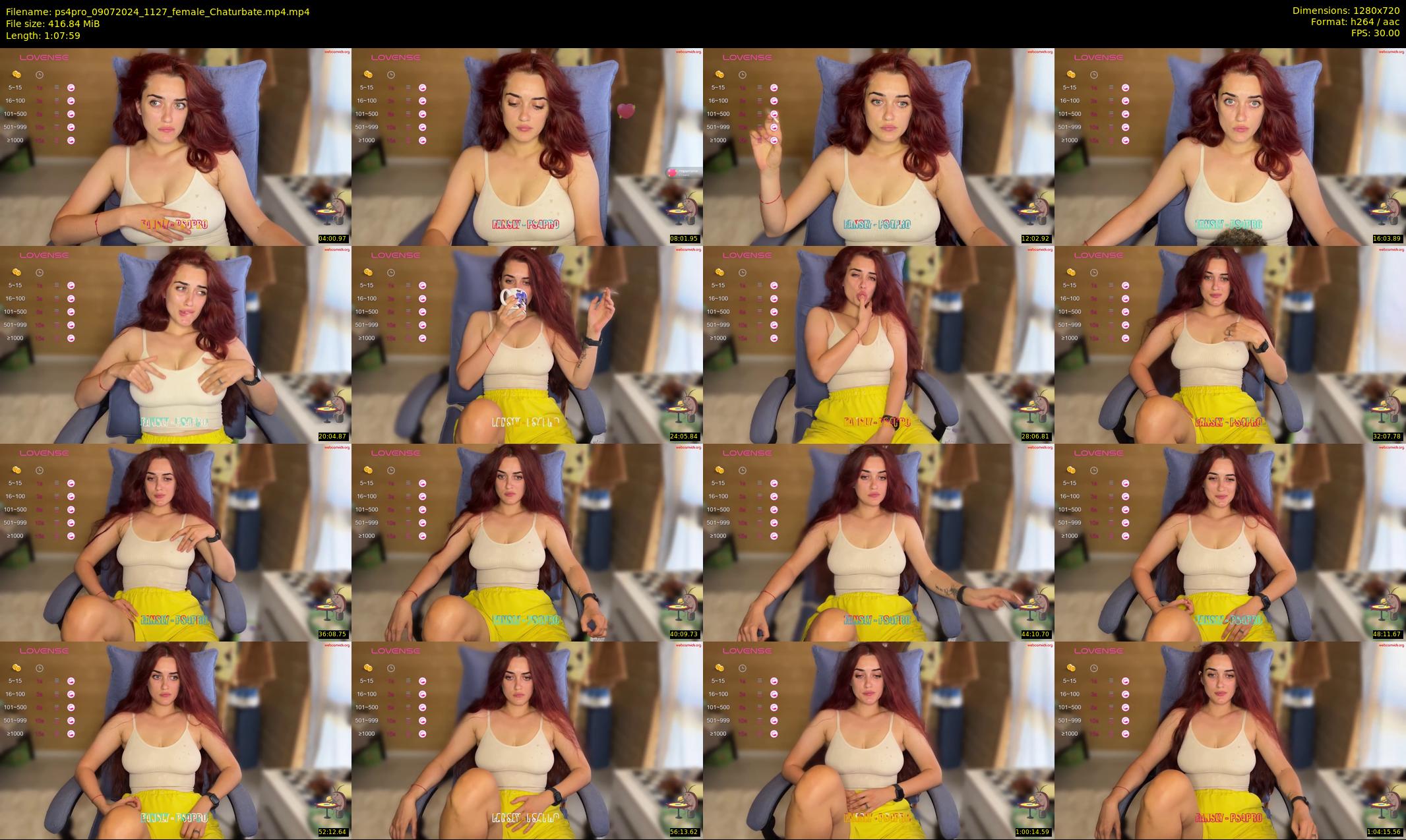 ps4pro — 68 minute Chaturbate female cam show recording, 720p, Jul 9, 2024