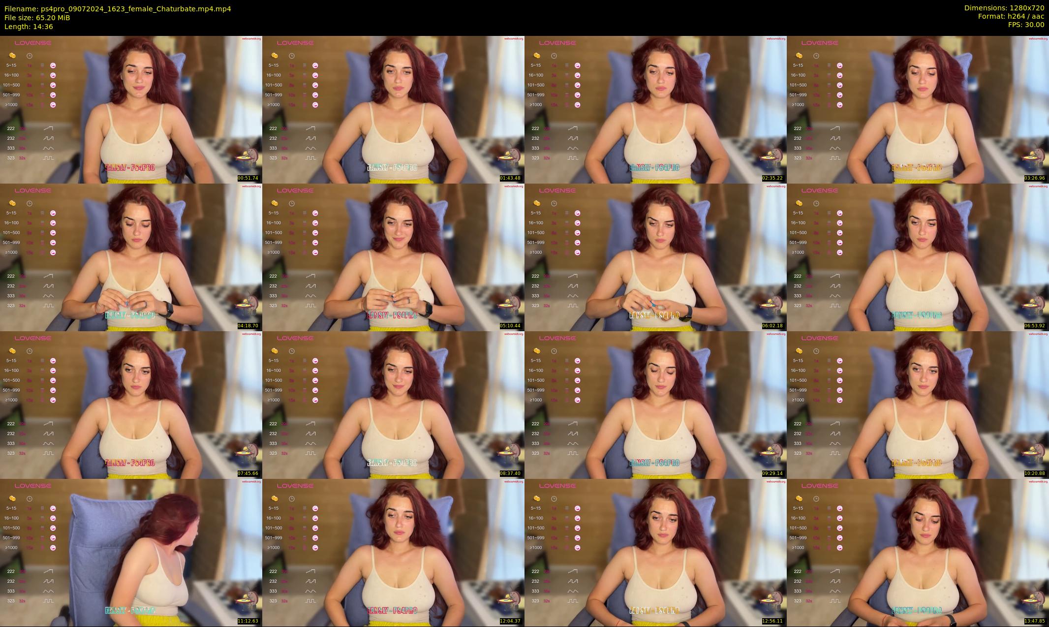 ps4pro — 15 minute Chaturbate female cam show recording, 720p, Jul 9, 2024