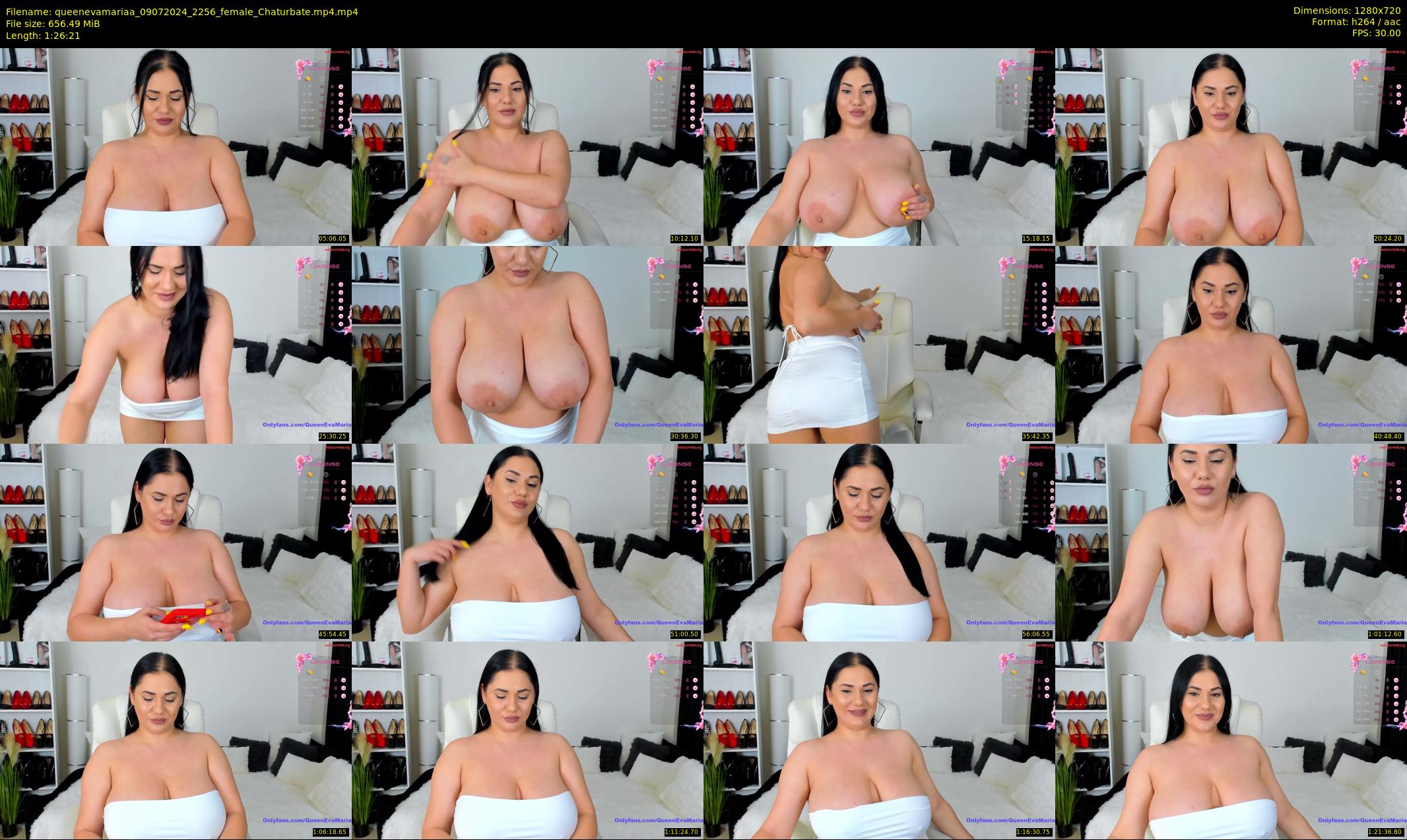 queenevamariaa — 87 minute Chaturbate female cam show recording, 720p, Jul 9, 2024