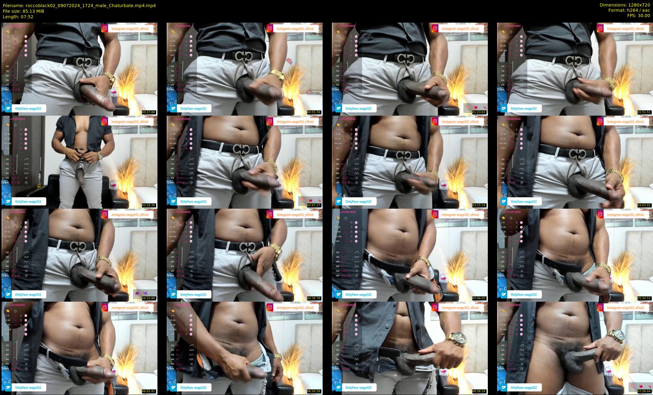 roccoblack02 — 8 minute Chaturbate male cam show recording, 720p, Jul 9, 2024