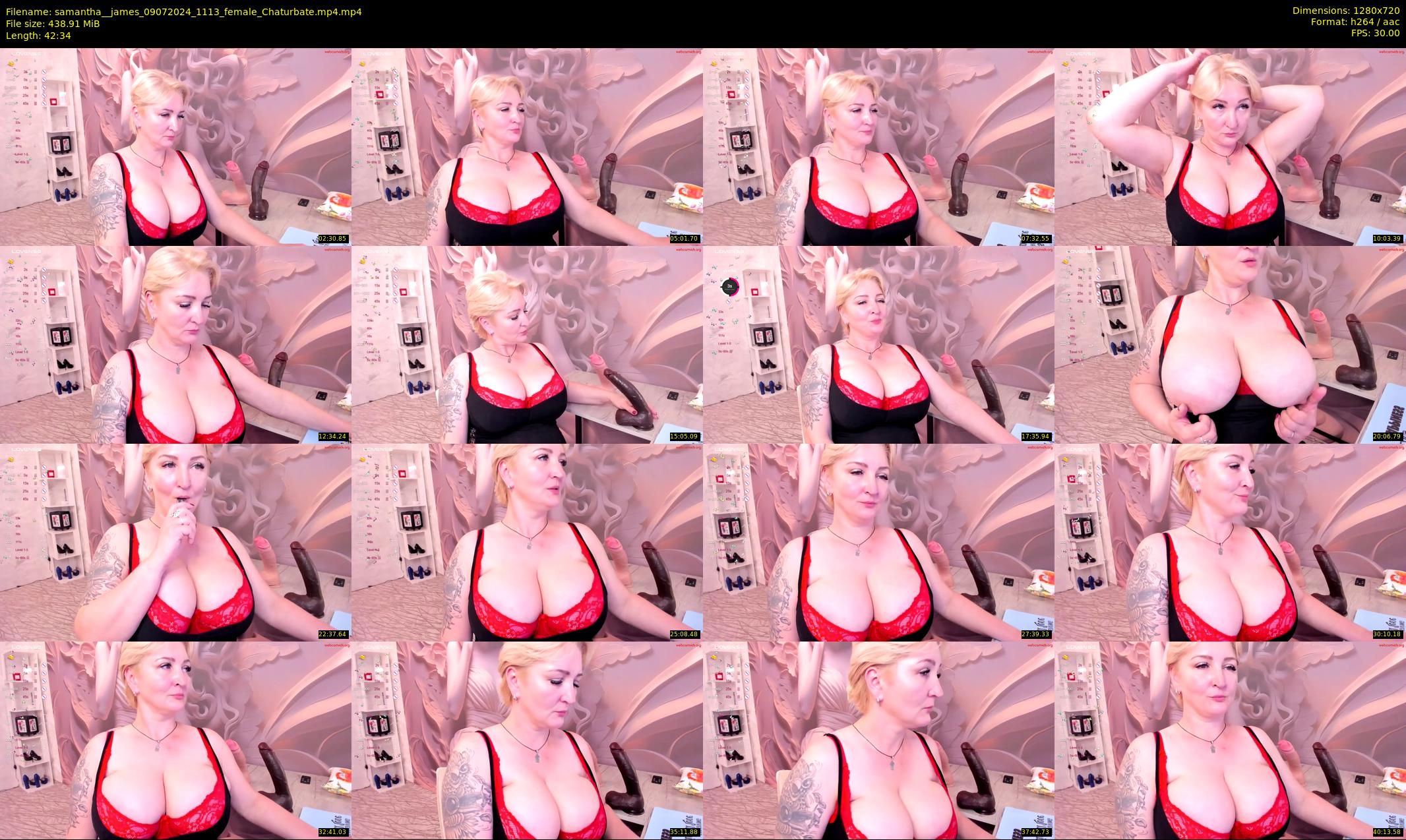 samantha__james — 43 minute Chaturbate female cam show recording, 720p, Jul 9, 2024
