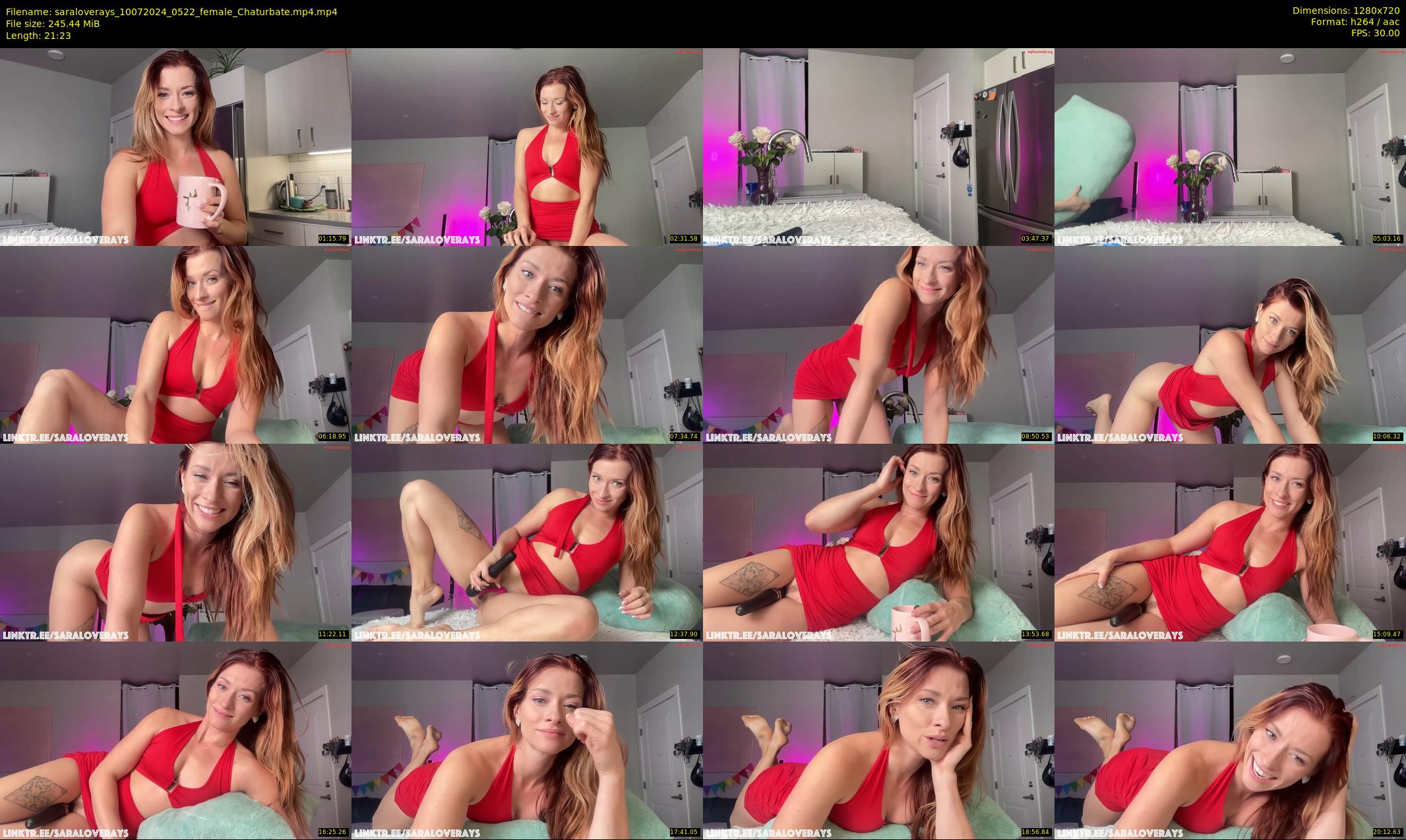 saraloverays — 22 minute Chaturbate female cam show recording, 720p, Jul 10, 2024