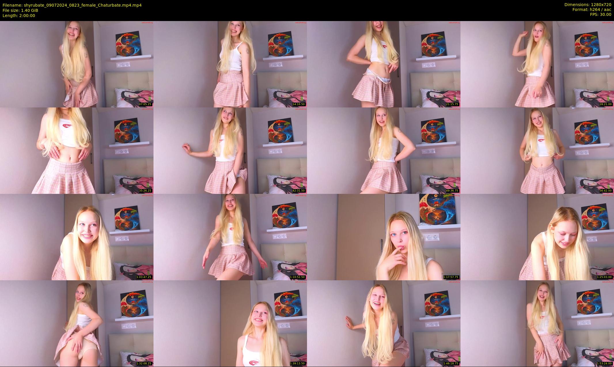 shyrubate — 120 minute Chaturbate female cam show recording, 720p, Jul 9, 2024