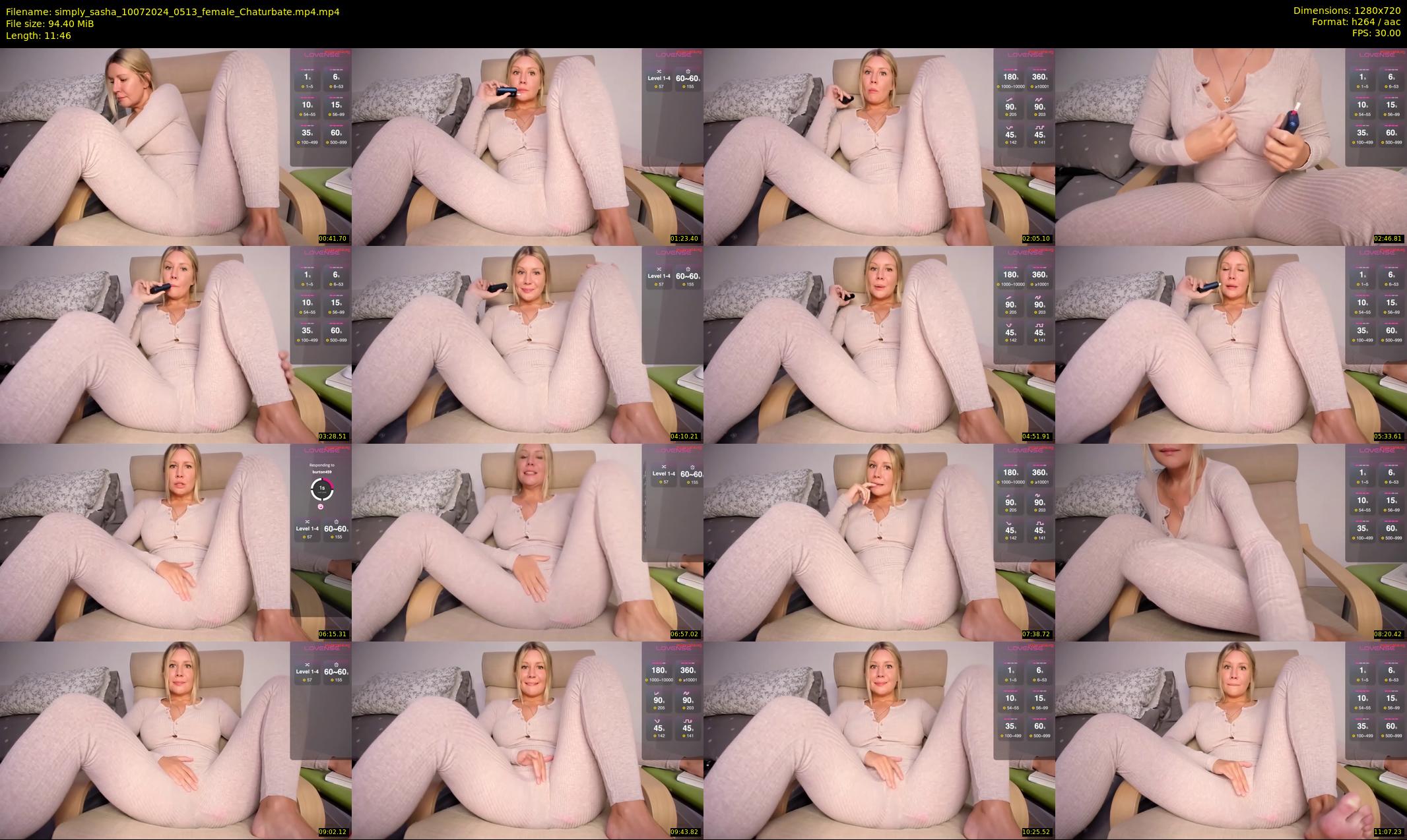 simply_sasha — 12 minute Chaturbate female cam show recording, 720p, Jul 10, 2024