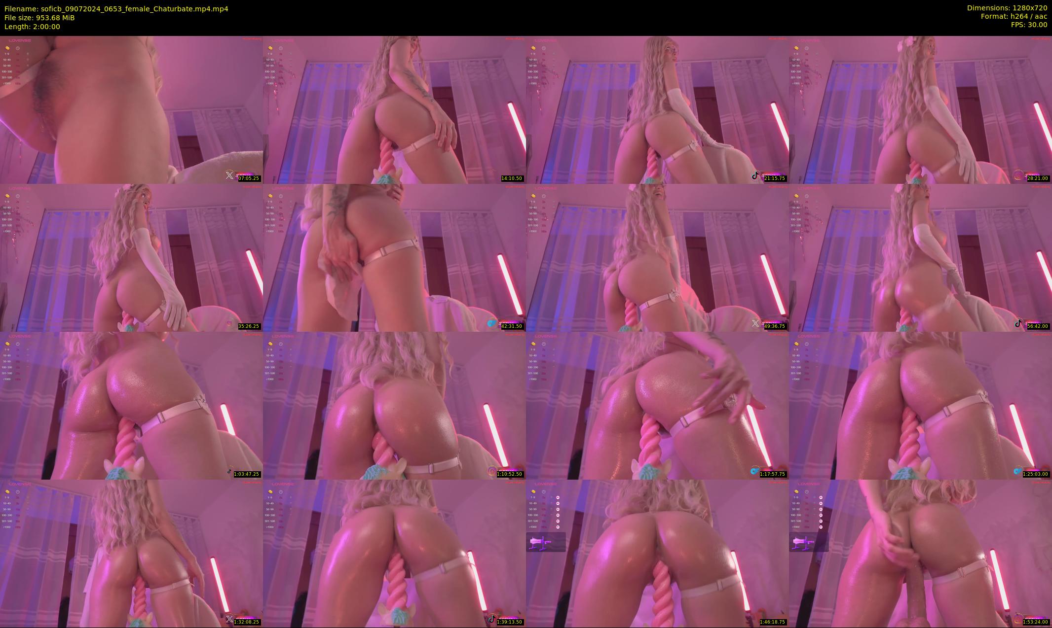 soficb — 120 minute Chaturbate female cam show recording, 720p, Jul 9, 2024