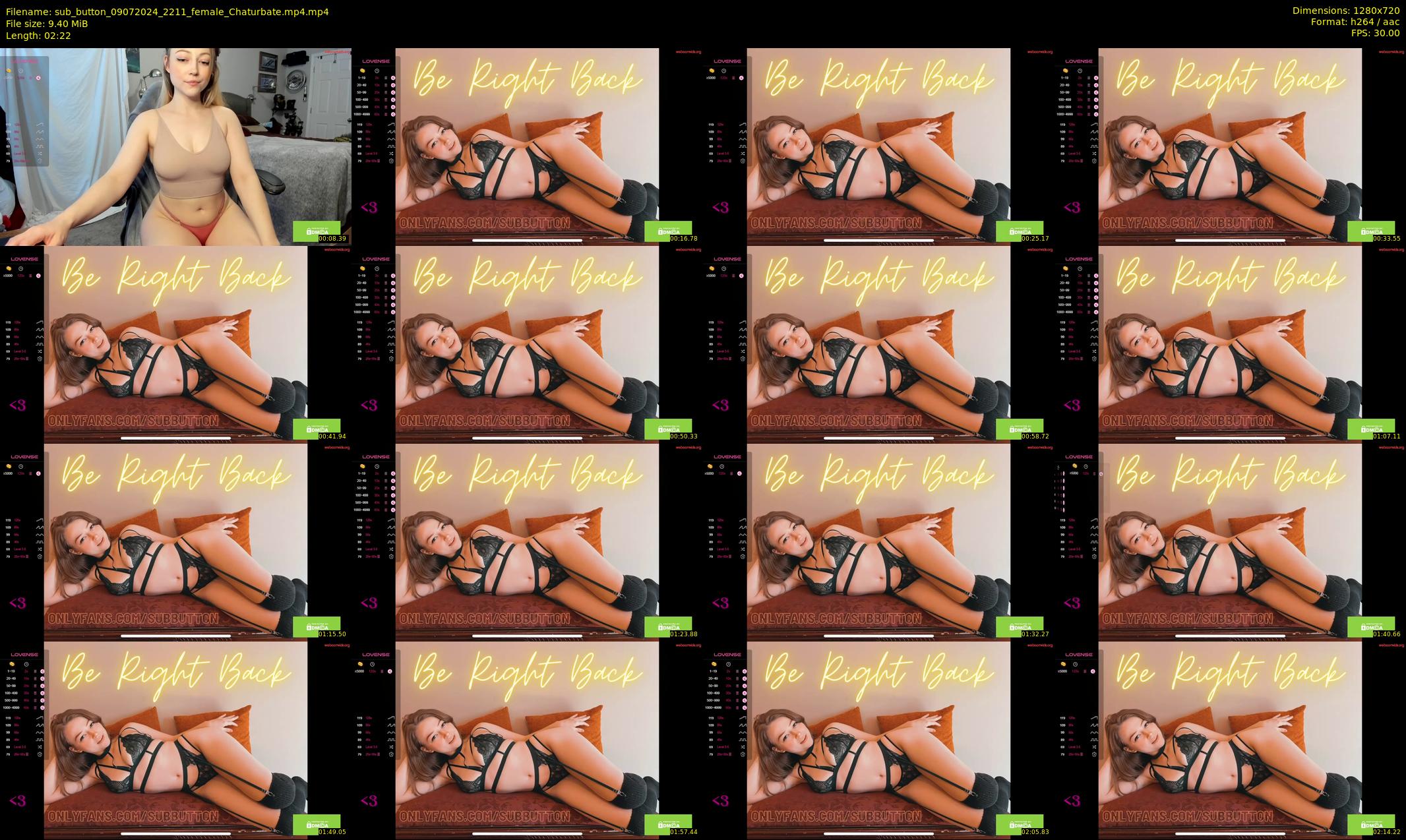 sub_button — 3 minute Chaturbate female cam show recording, 720p, Jul 9, 2024