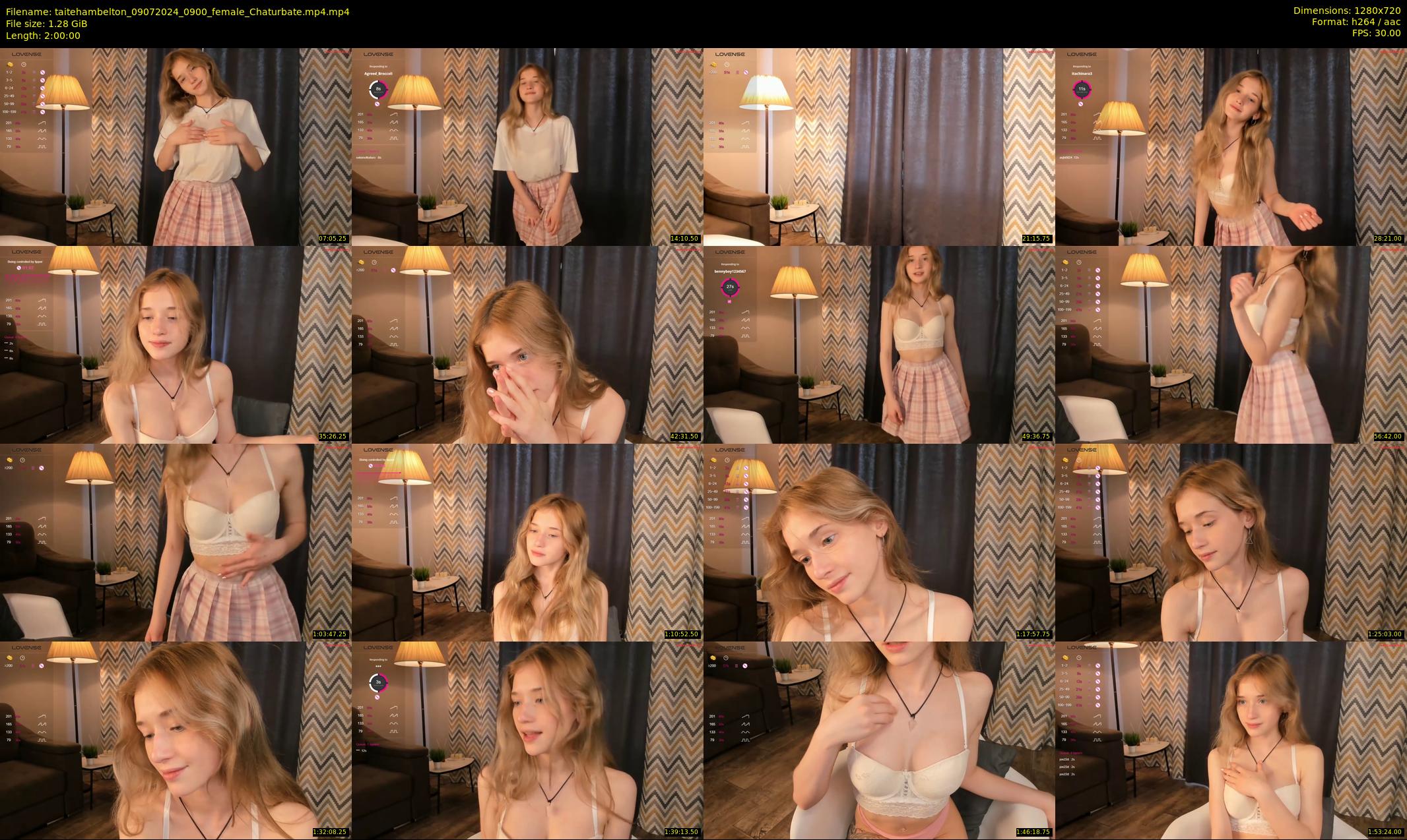 taitehambelton — 120 minute Chaturbate female cam show recording, 720p, Jul 9, 2024