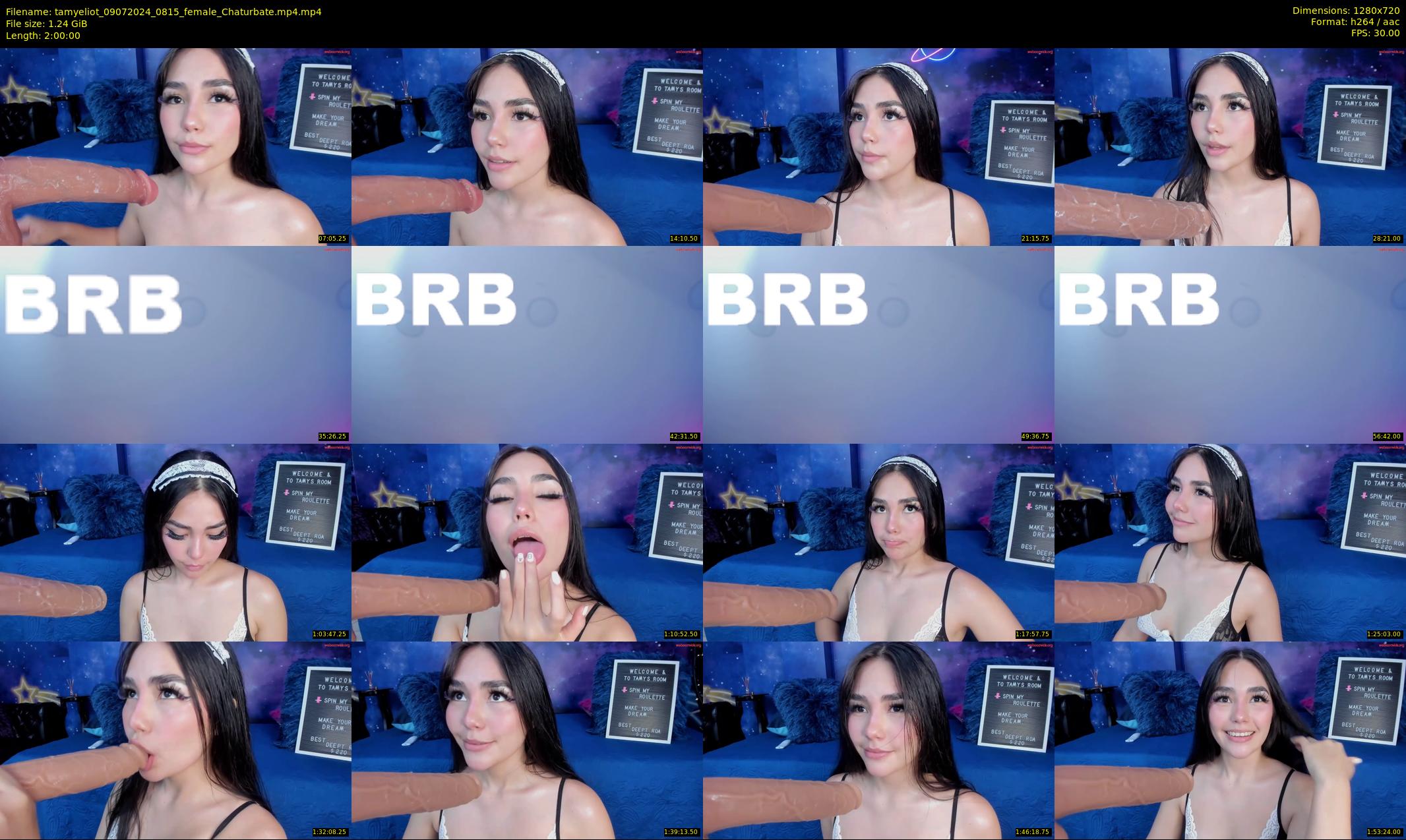 tamyeliot — 120 minute Chaturbate female cam show recording, 720p, Jul 9, 2024
