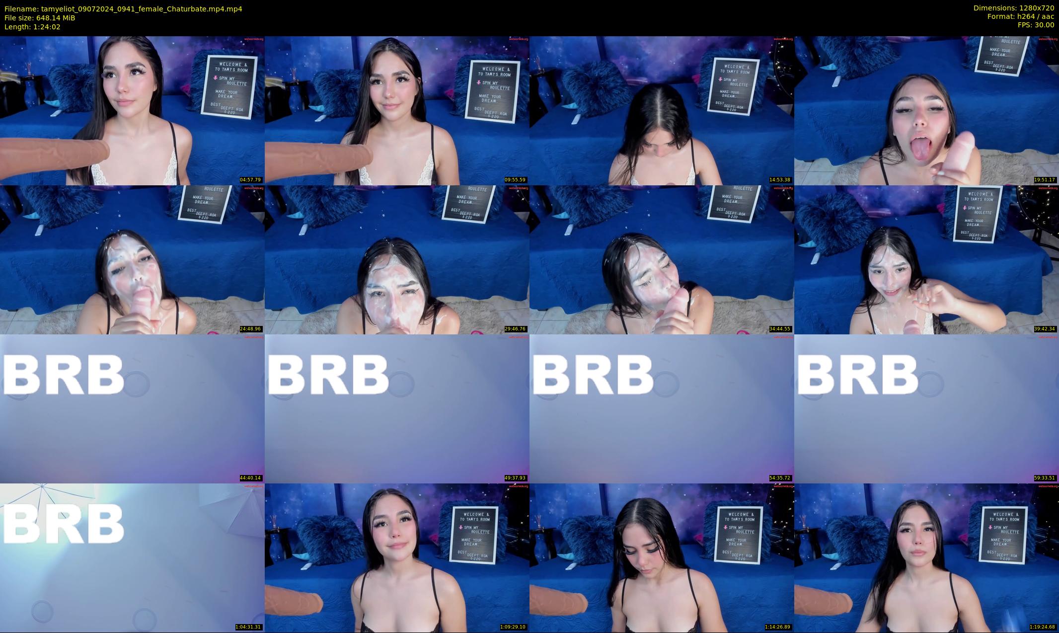 tamyeliot — 85 minute Chaturbate female cam show recording, 720p, Jul 9, 2024