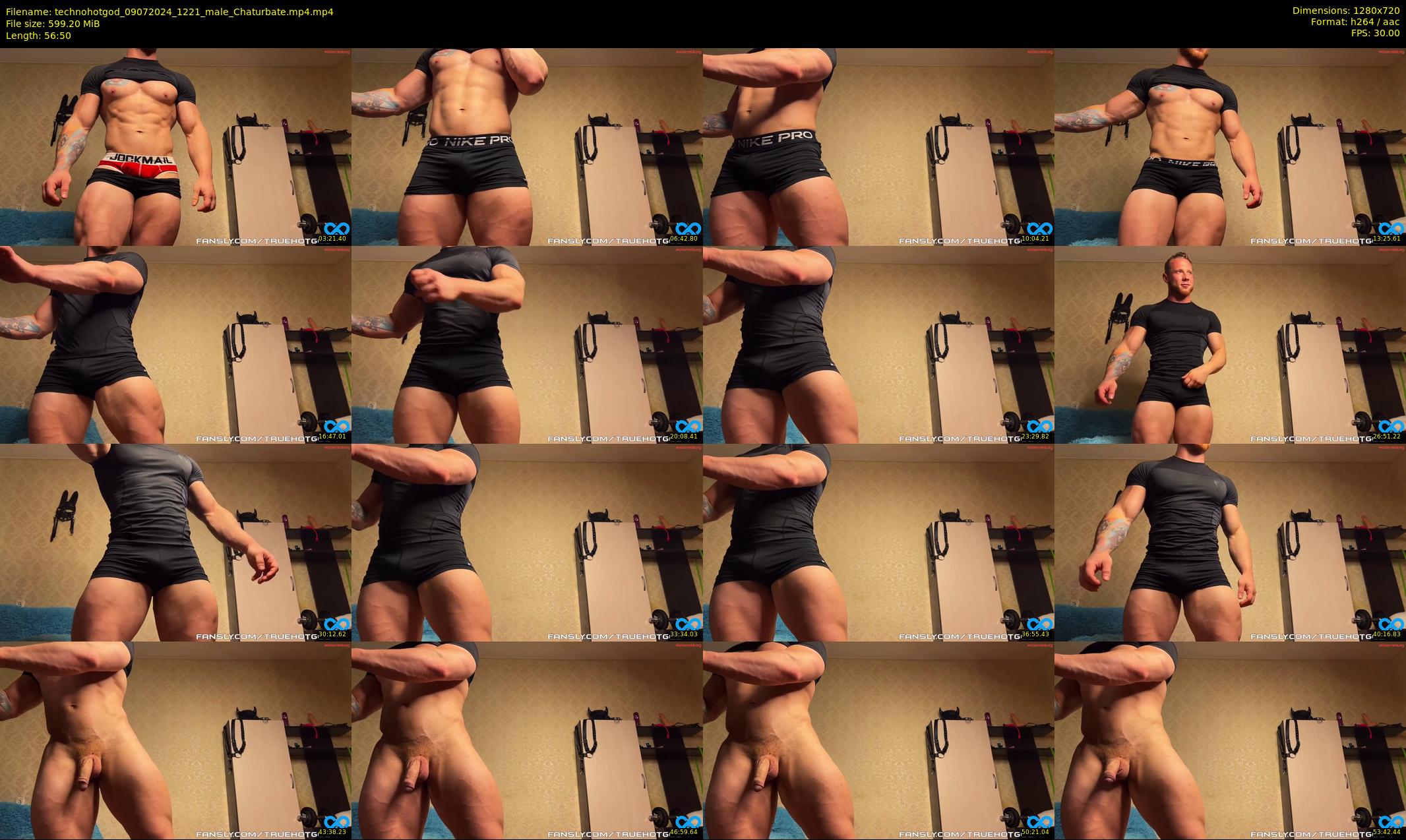 technohotgod — 57 minute Chaturbate male cam show recording, 720p, Jul 9, 2024