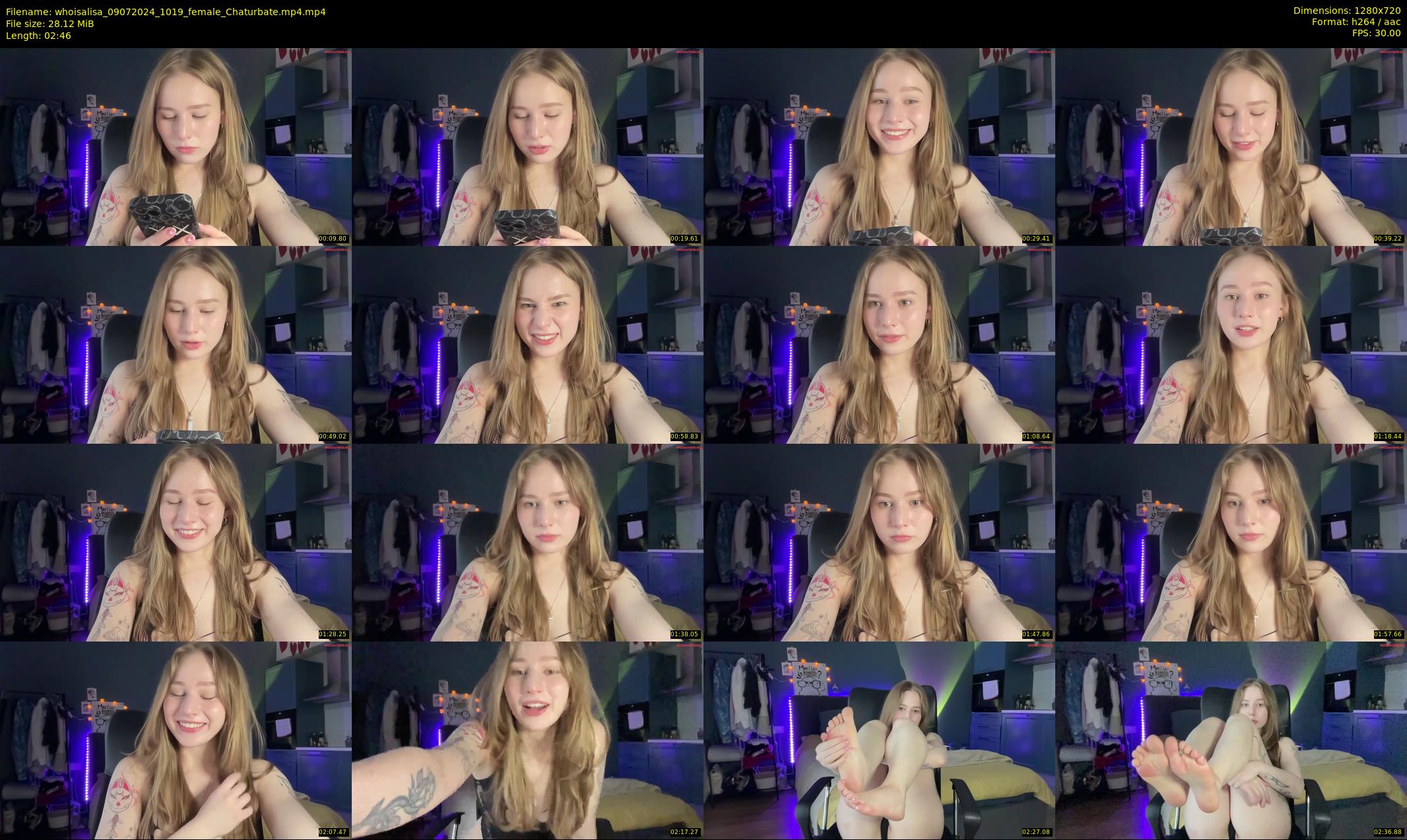 whoisalisa — 3 minute Chaturbate female cam show recording, 720p, Jul 9, 2024