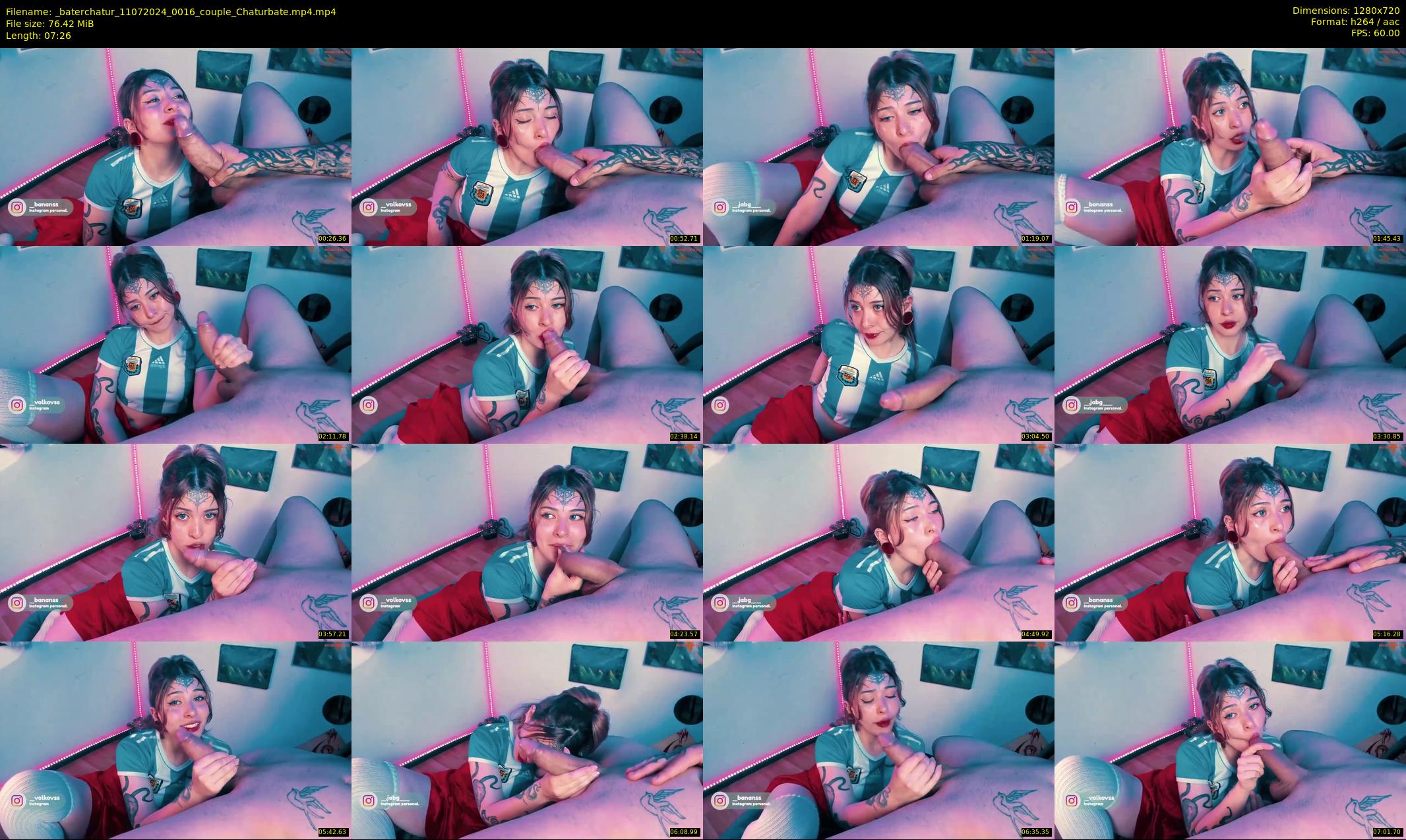 _baterchatur — 8 minute Chaturbate couple cam show recording, 720p, Jul 11, 2024