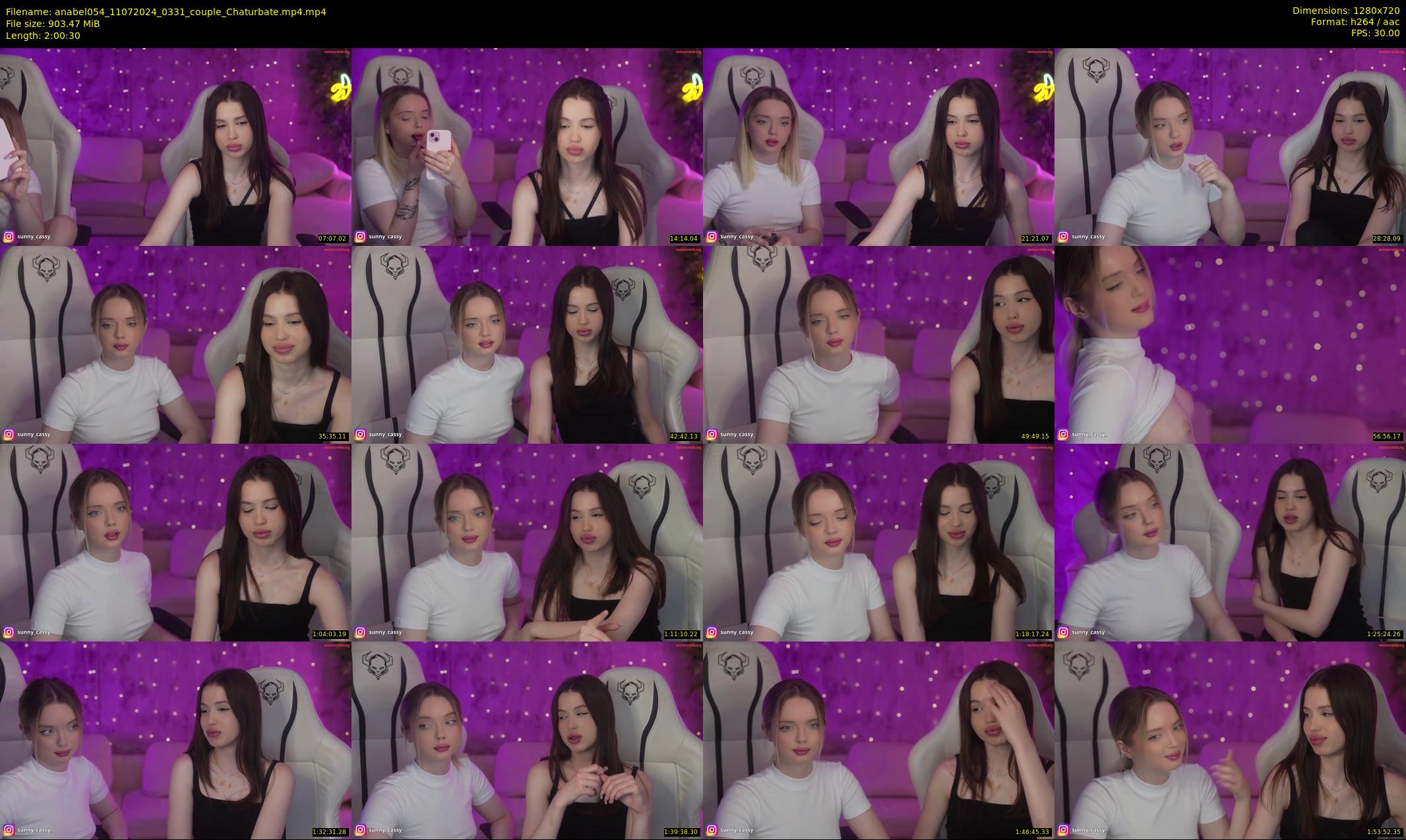 anabel054 — 121 minute Chaturbate female cam show recording, 720p, Jul 11, 2024