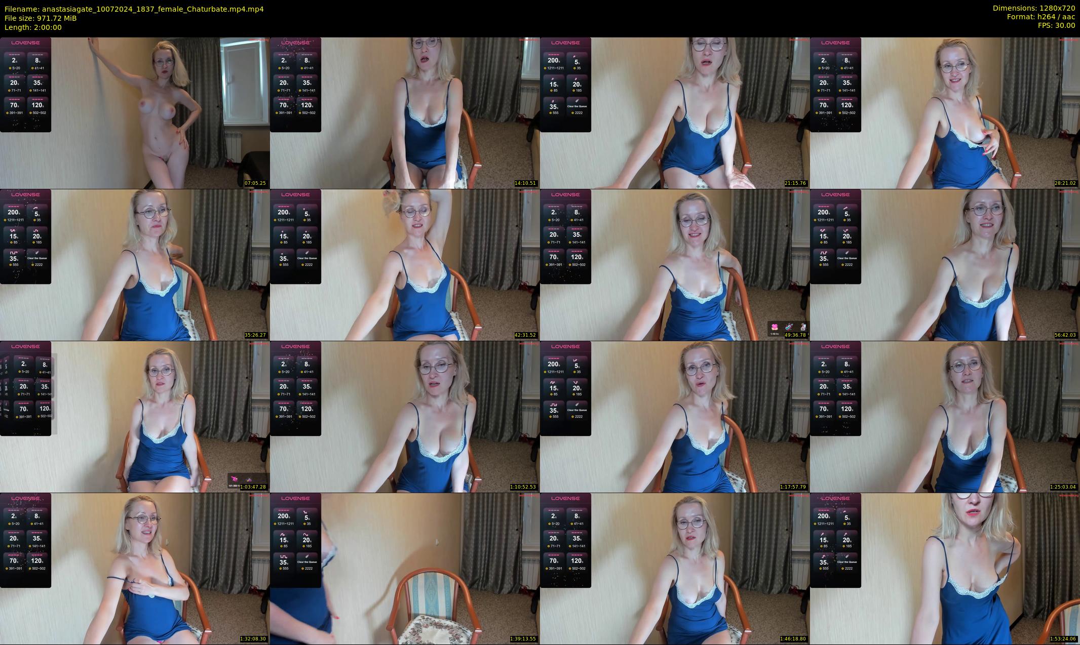 anastasiagate — 120 minute Chaturbate female cam show recording, 720p, Jul 10, 2024